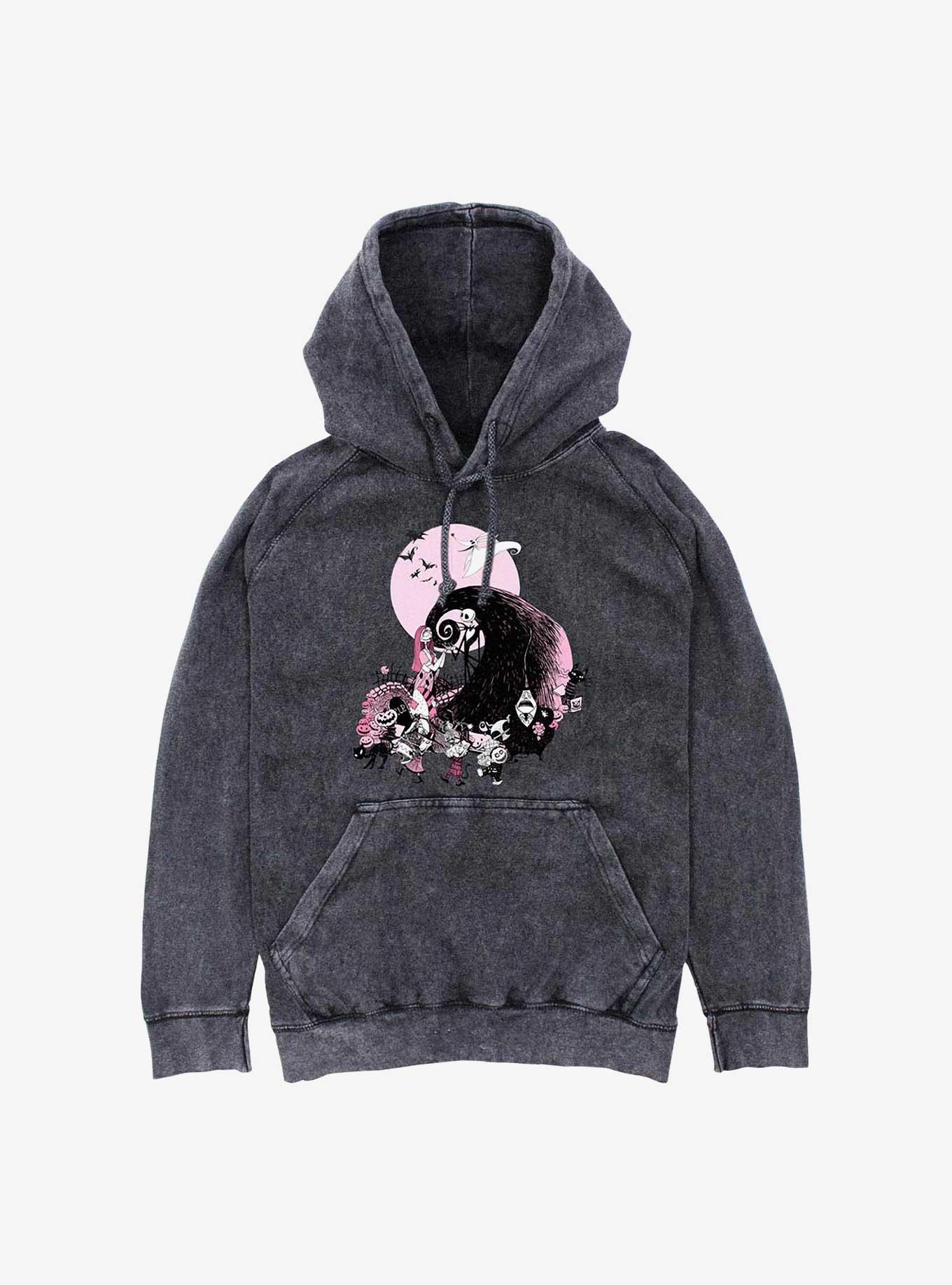 Disney The Nightmare Before Christmas NBC Classic Scene Group Mineral Wash Hoodie, , hi-res