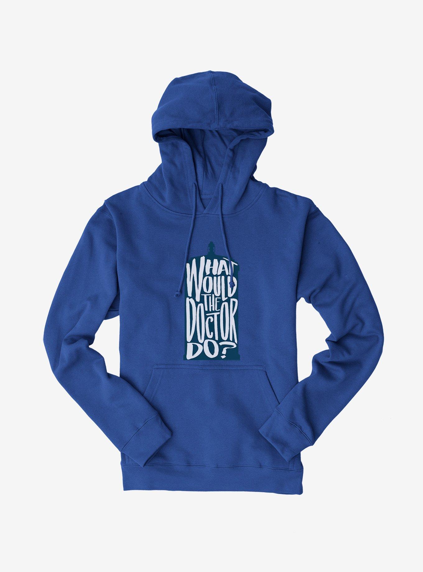 Doctor Who What Would The Doctor Do Hoodie, ROYAL, hi-res