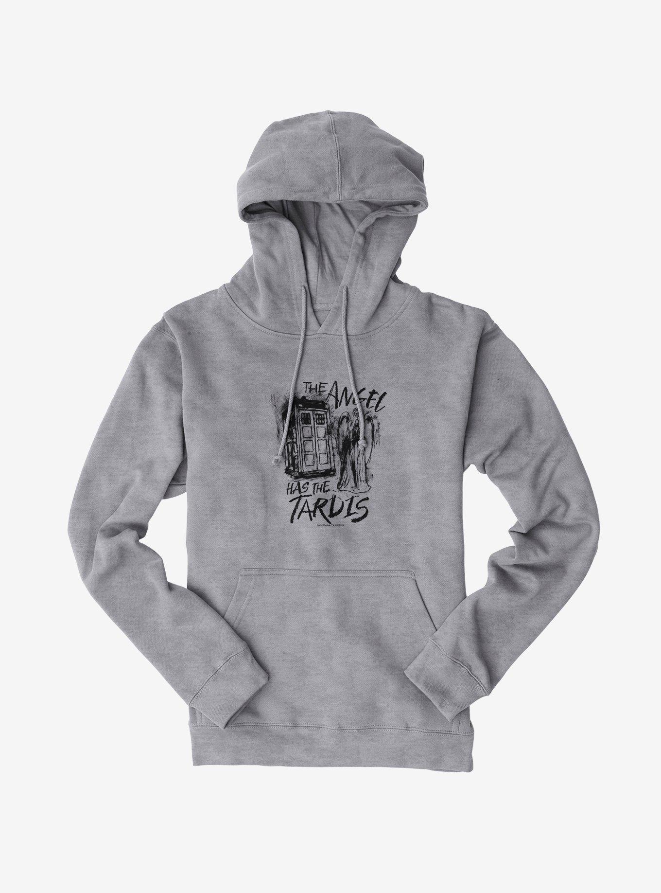 Doctor Who Angel Has Tardis Hoodie, , hi-res