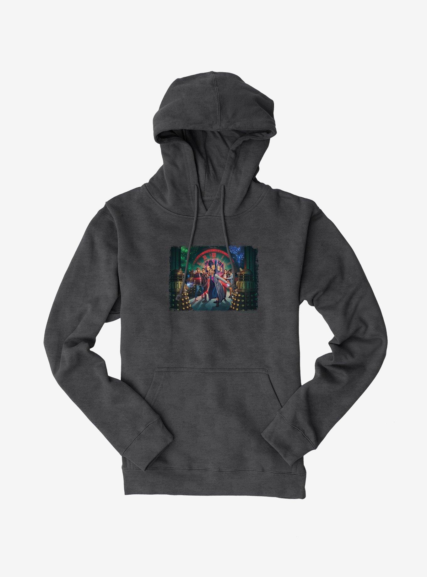 Doctor Who The Thirteenth Doctor Festive Hero Hoodie, DARK HEATHER, hi-res