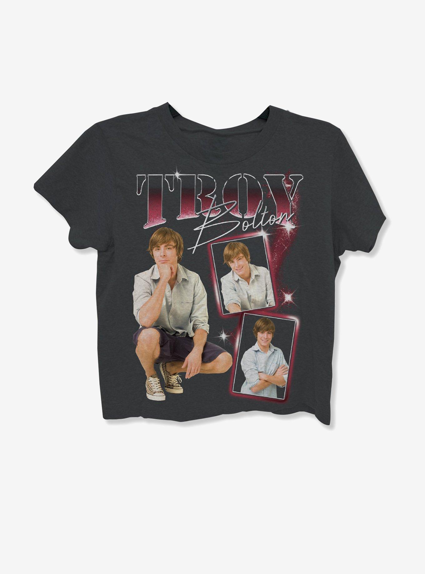 Disney High School Musical Troy Bolton Photos Girls Skimmer T-Shirt, , hi-res