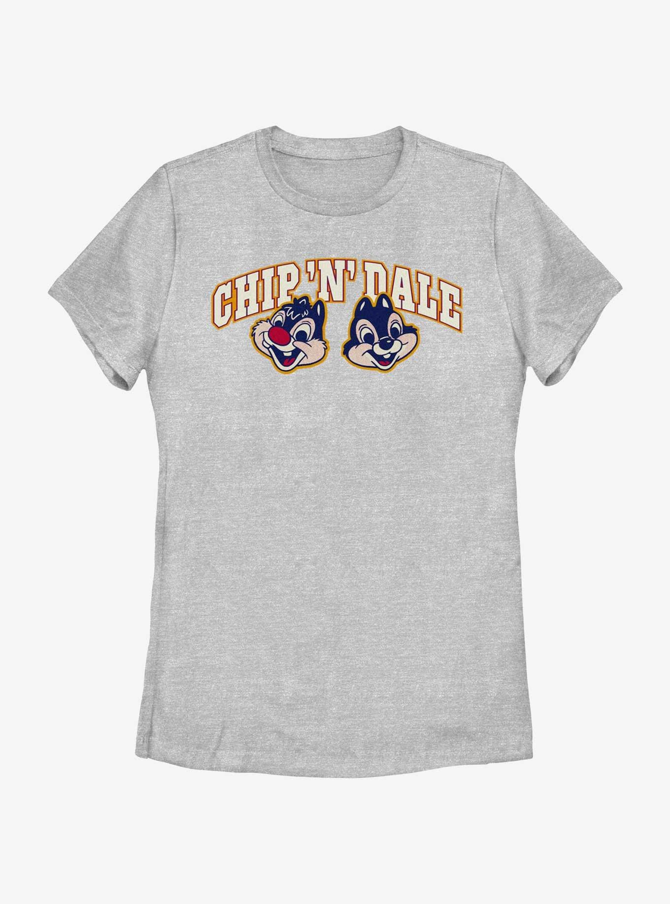 Disney Mickey Mouse Chip N Dale Womens T-Shirt, ATH HTR, hi-res