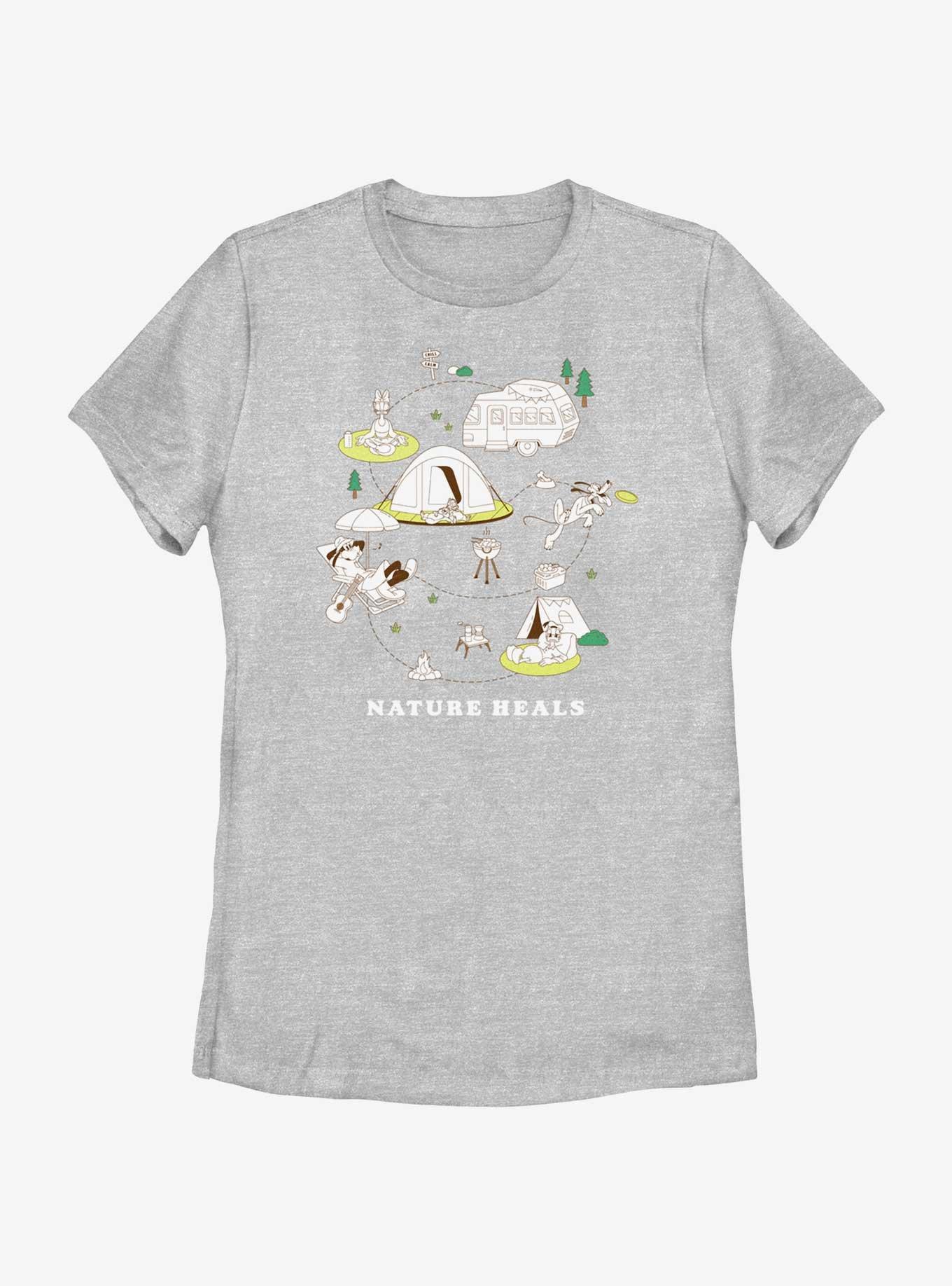 Disney Mickey Mouse Nature Heals Womens T-Shirt, ATH HTR, hi-res