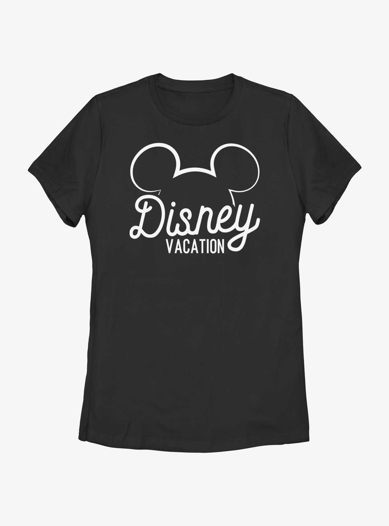 Disney Mickey Mouse Vacation Ears Womens T-Shirt, BLACK, hi-res