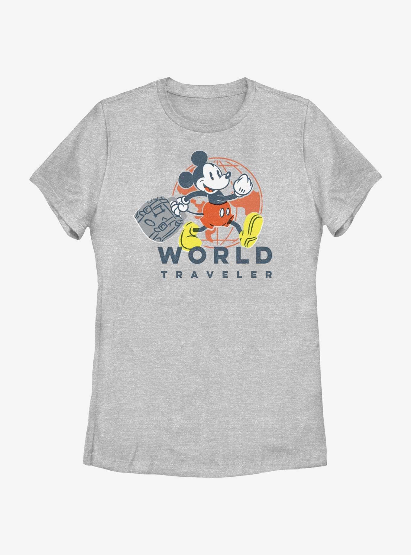 Disney Mickey Mouse World Traveler Womens T-Shirt Her Universe