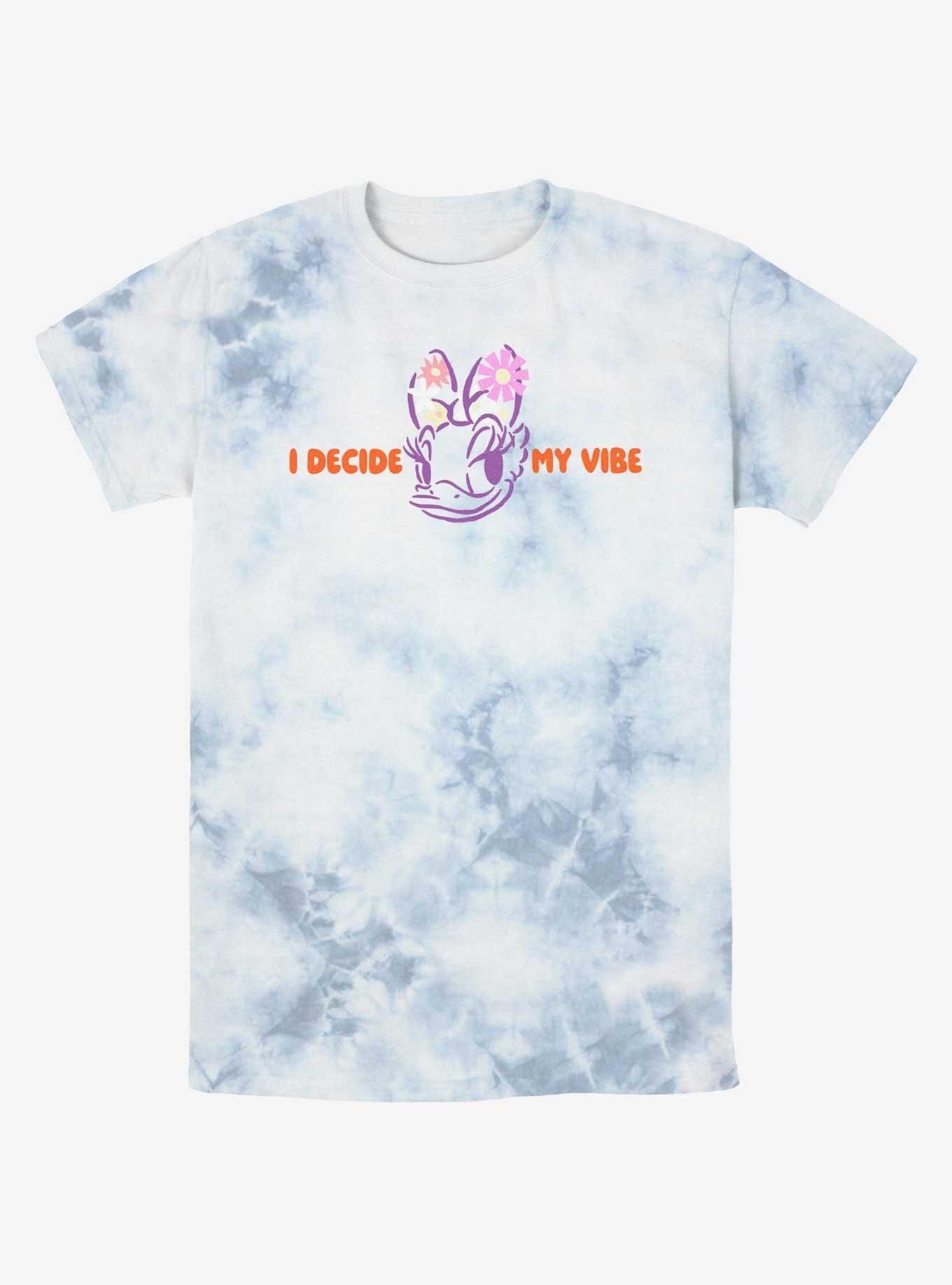 Disney Mickey Mouse I Decide My Vibe Daisy Tie-Dye T-Shirt, WHITEBLUE, hi-res