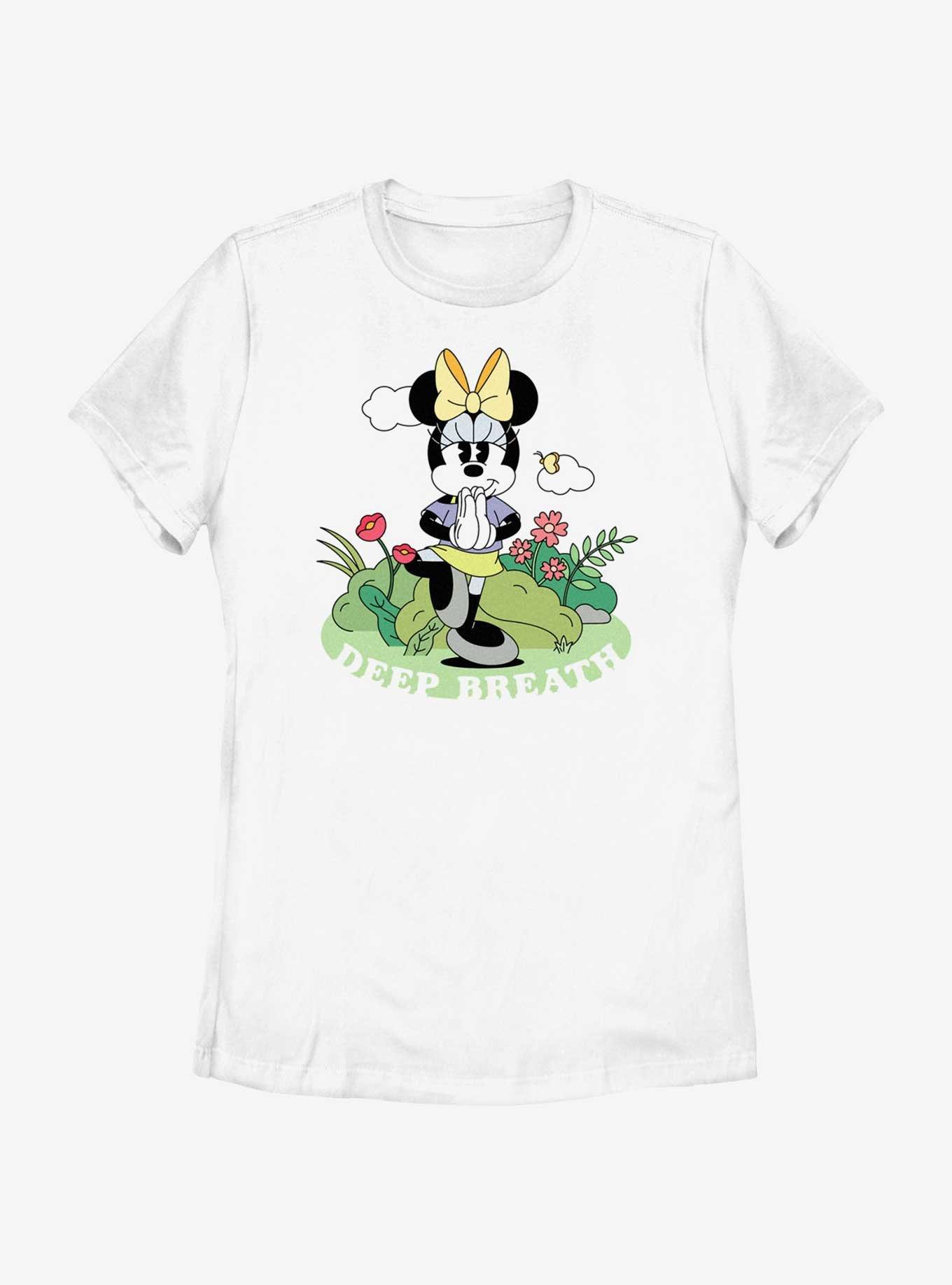 Disney Minnie Mouse Deep Breath Womens T-Shirt, WHITE, hi-res