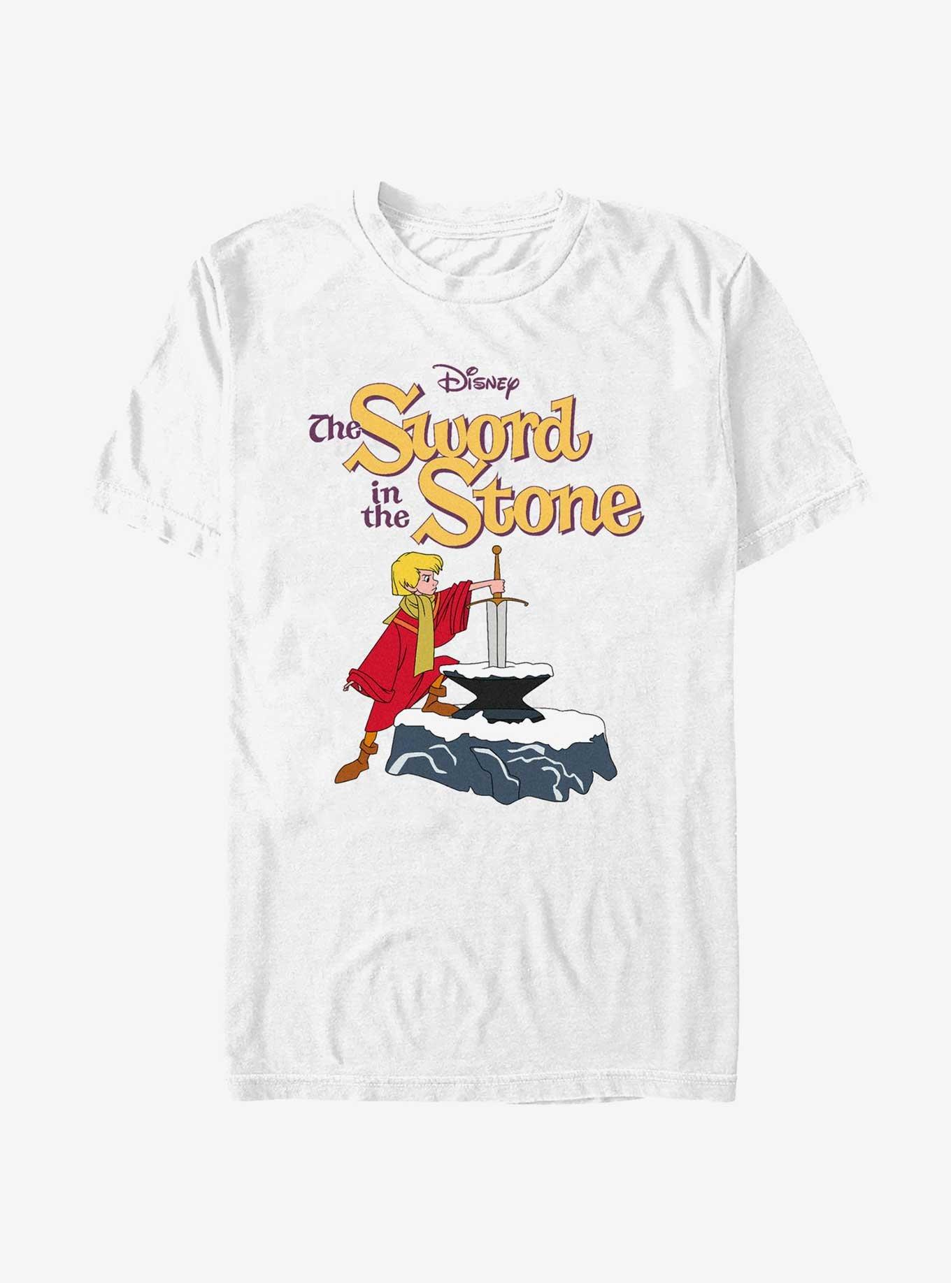 Disney The Sword in the Stone Sword Pulling T-Shirt, WHITE, hi-res