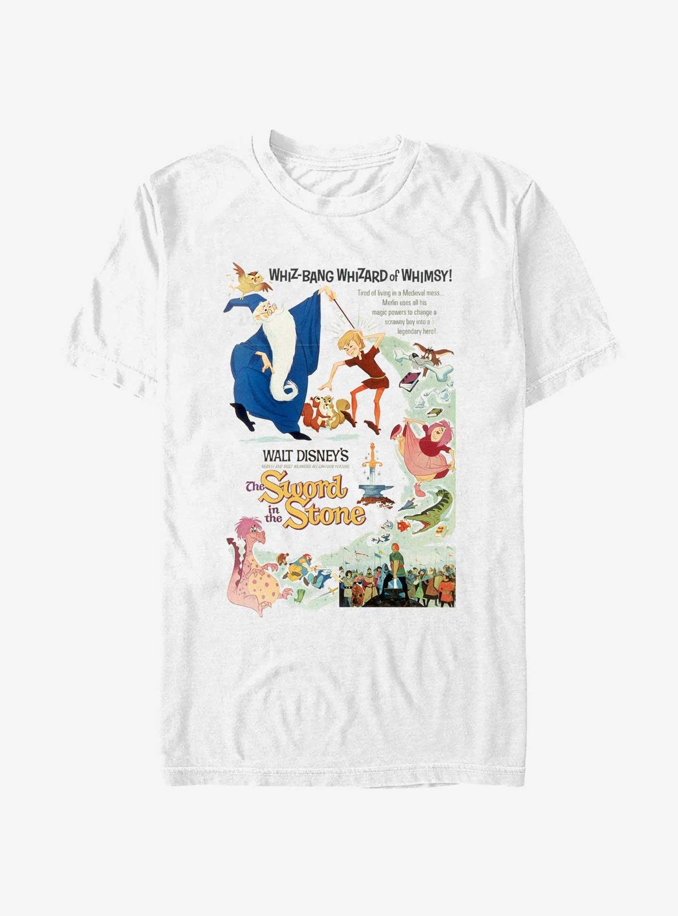Disney The Sword in the Stone Poster T-Shirt, WHITE, hi-res