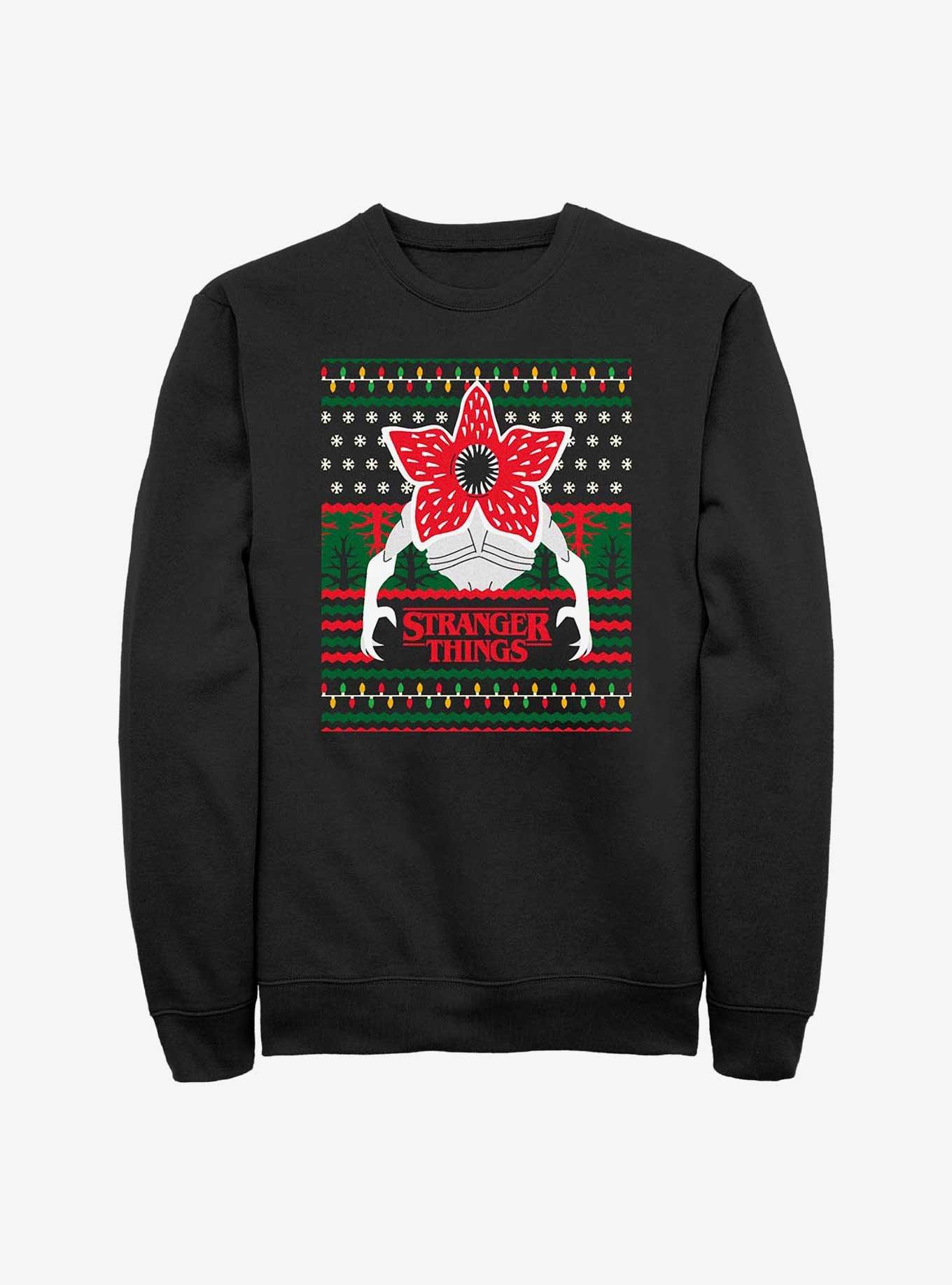 Stranger Things Demogorgon Sweatshirt, BLACK, hi-res