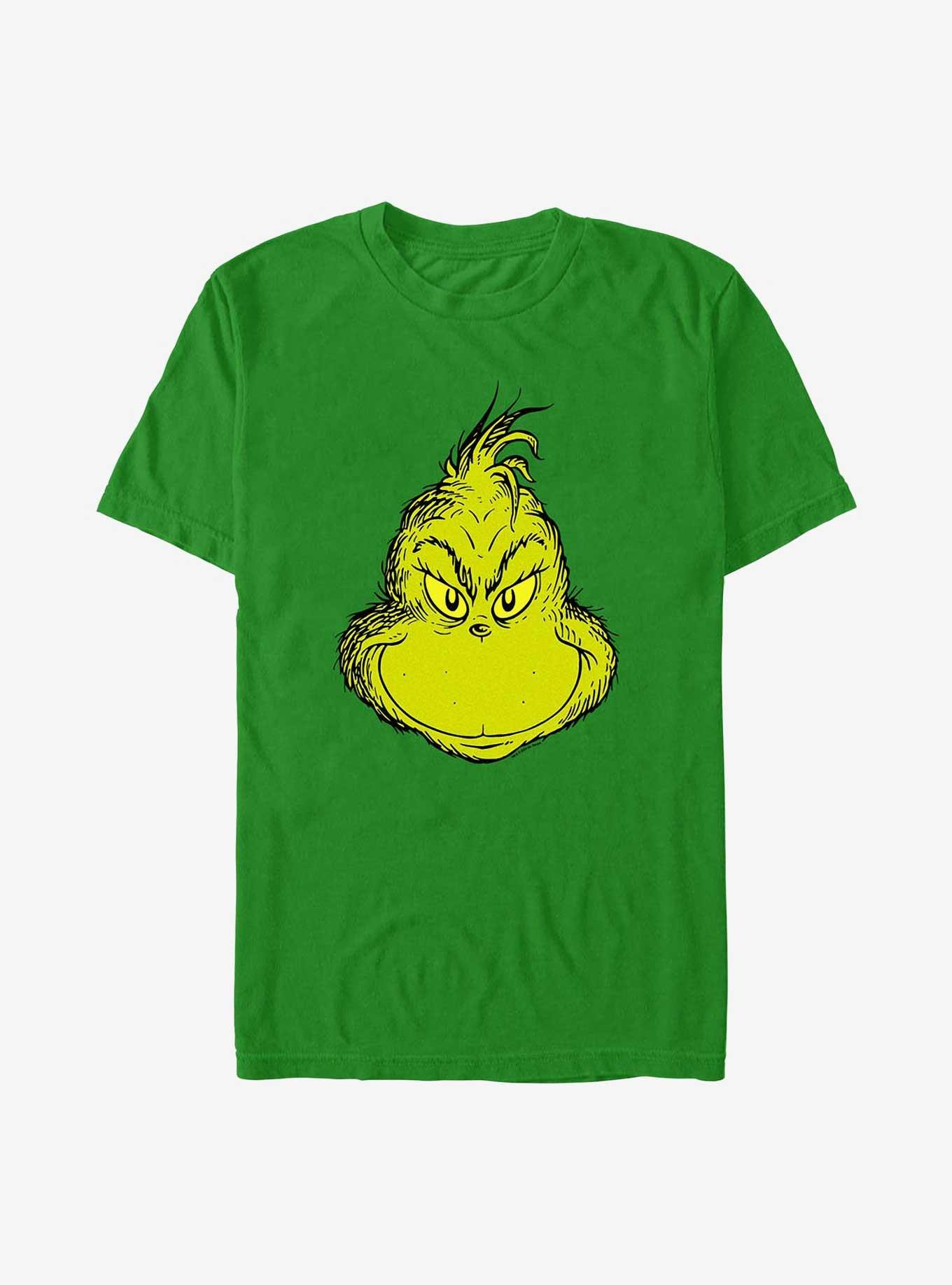 Dr Seuss Grinch Big Face T-Shirt, , hi-res