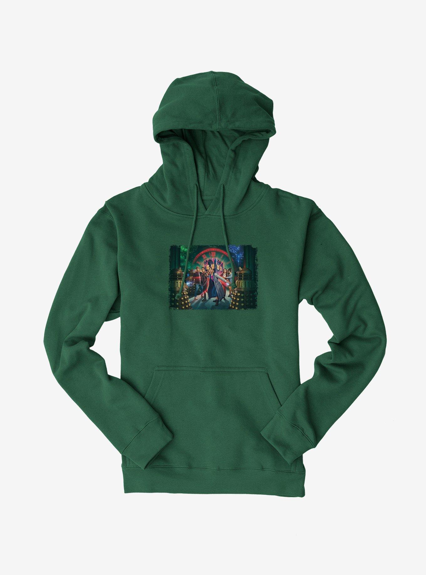 Doctor Who The Thirteenth Doctor Festive Hero Hoodie, FOREST GREEN, hi-res