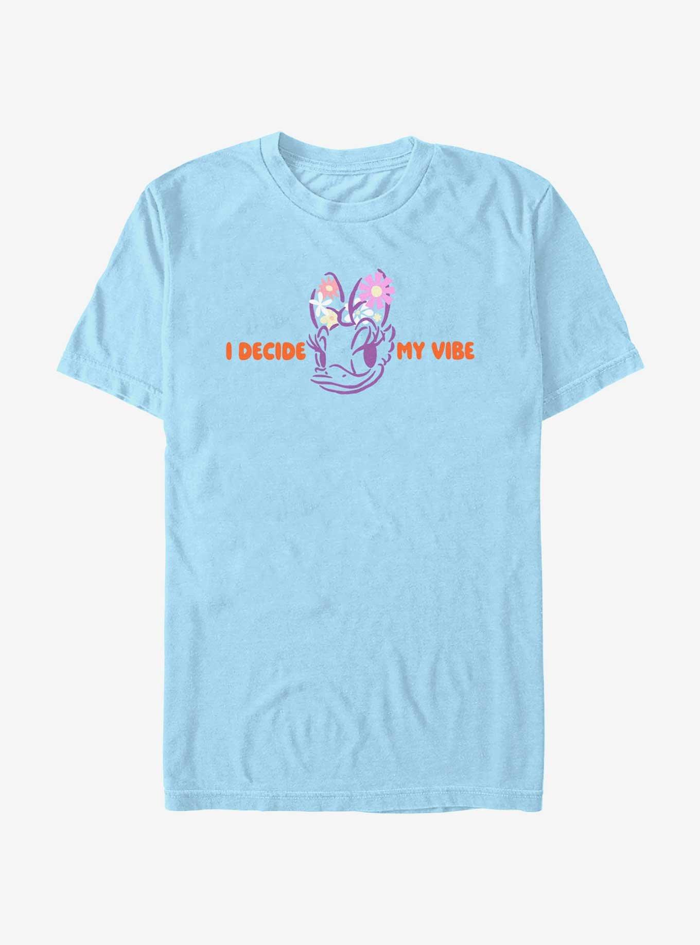 Disney Mickey Mouse I Decide My Vibe Daisy T-Shirt, LT BLUE, hi-res