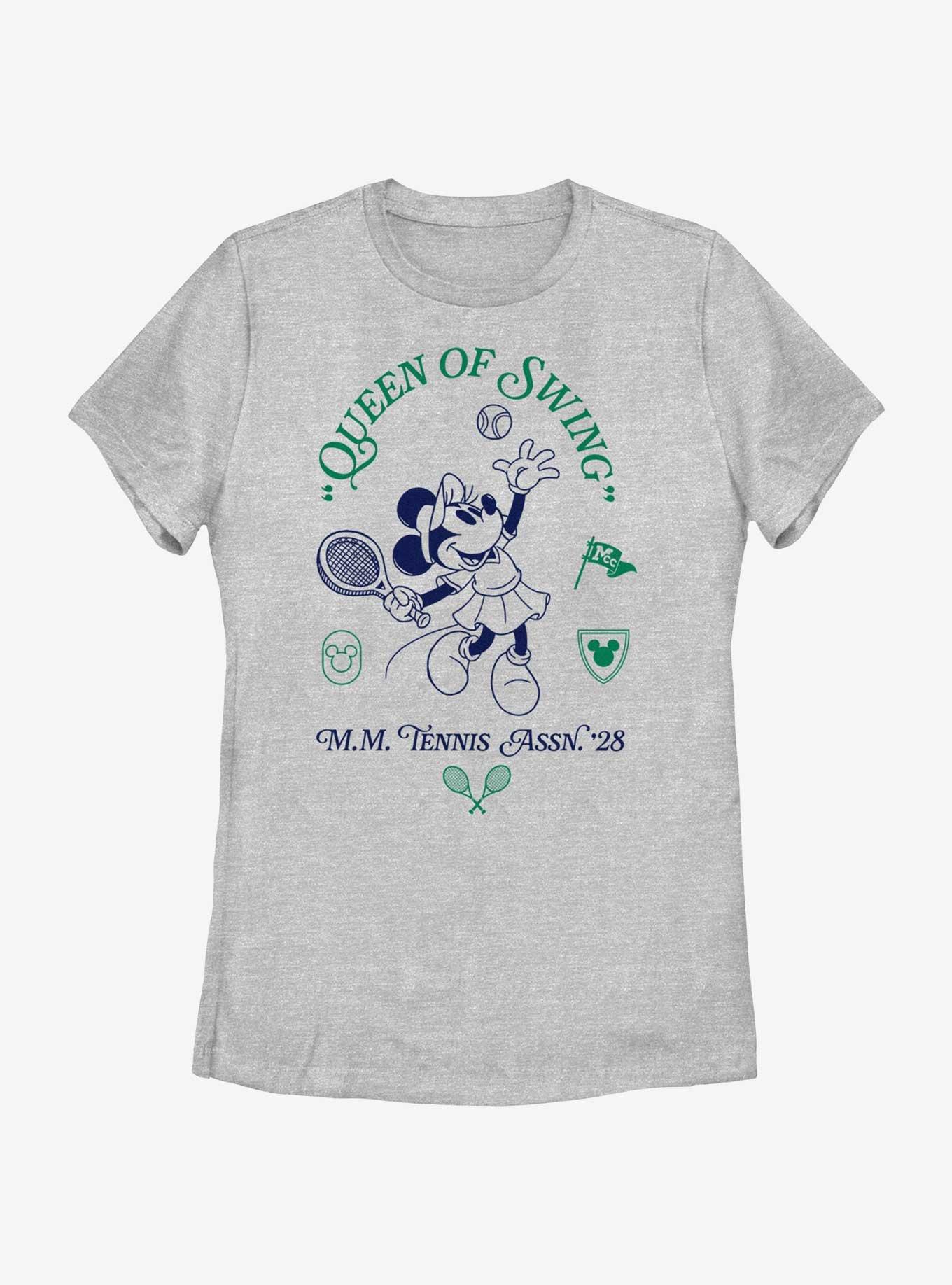Disney Minnie Mouse Queen Of Swing Womens T-Shirt, ATH HTR, hi-res