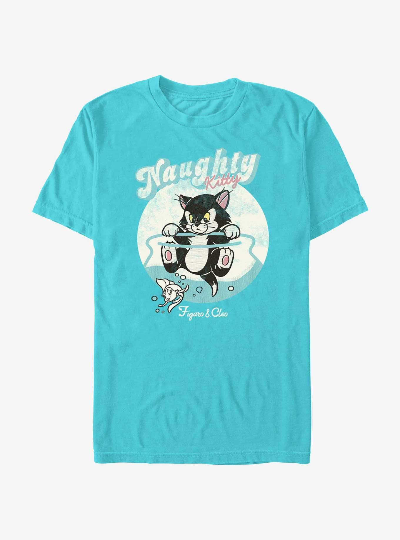 Disney Pinocchio Naughty Figaro & Cleo T-Shirt, , hi-res