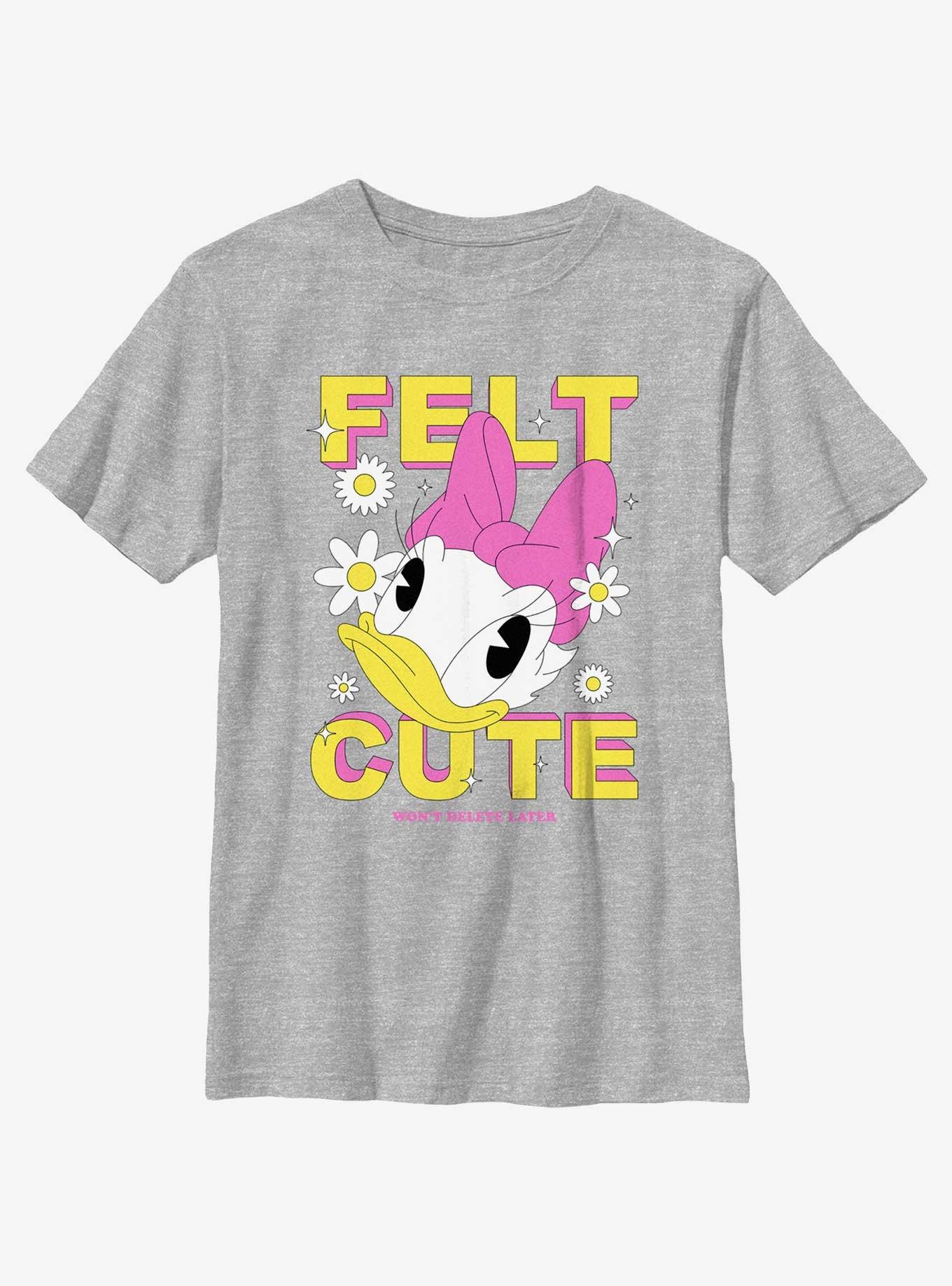 Disney Mickey Mouse Felt Cute Daisy Youth T-Shirt, , hi-res