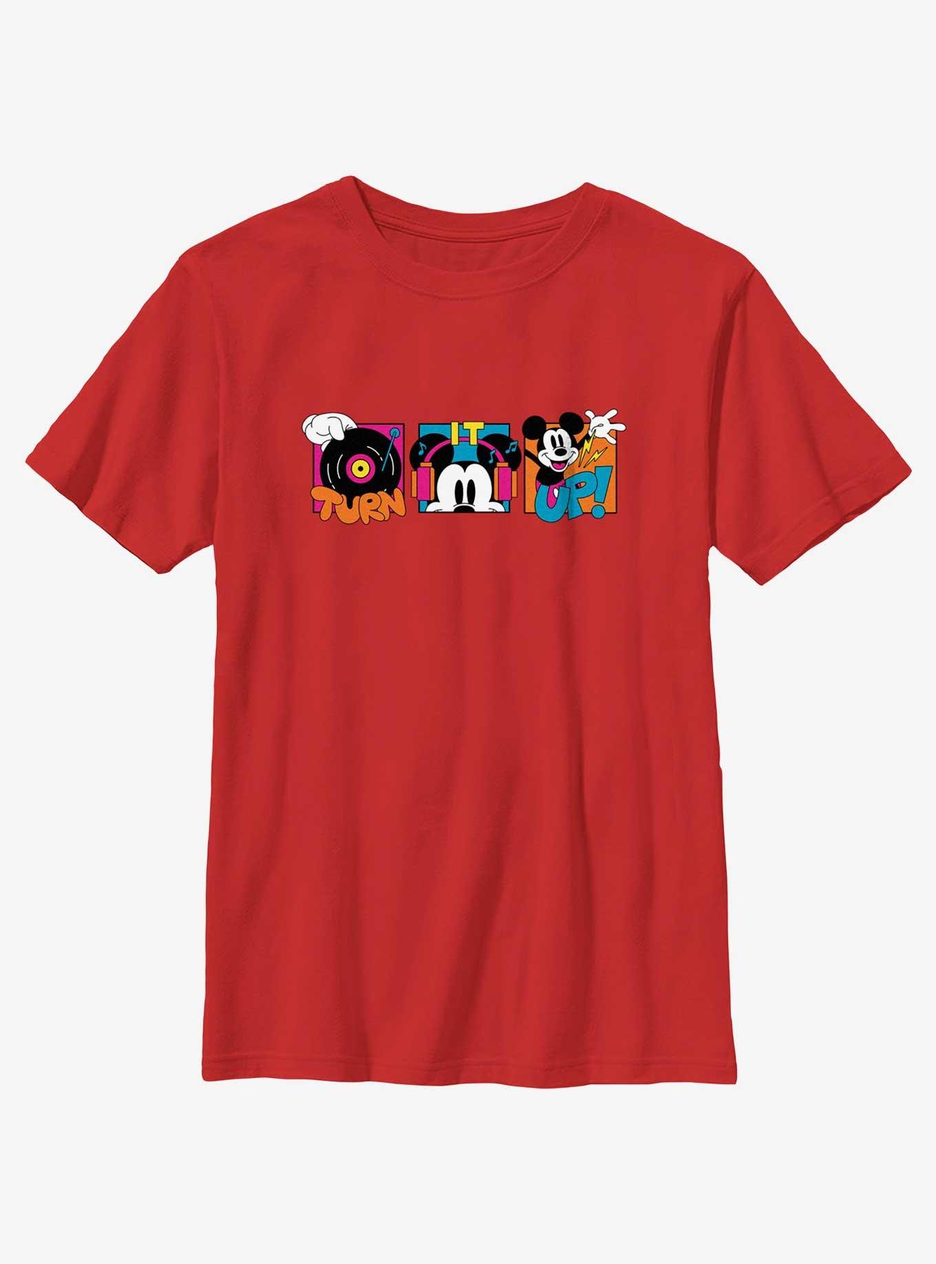 Disney Mickey Mouse Turn It Up Youth T-Shirt, , hi-res