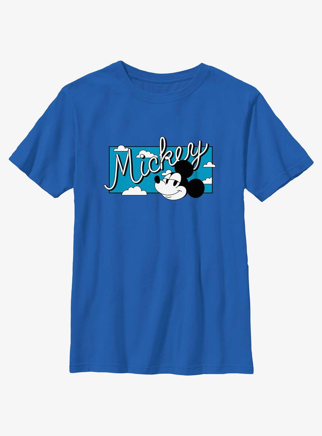 Disney Mickey Mouse Mickey Head Sky Youth T-Shirt, , hi-res