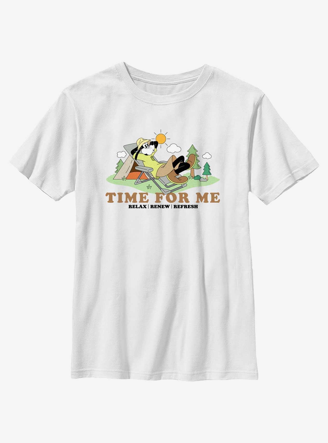 Disney Mickey Mouse Time For Me Youth T-Shirt, WHITE, hi-res