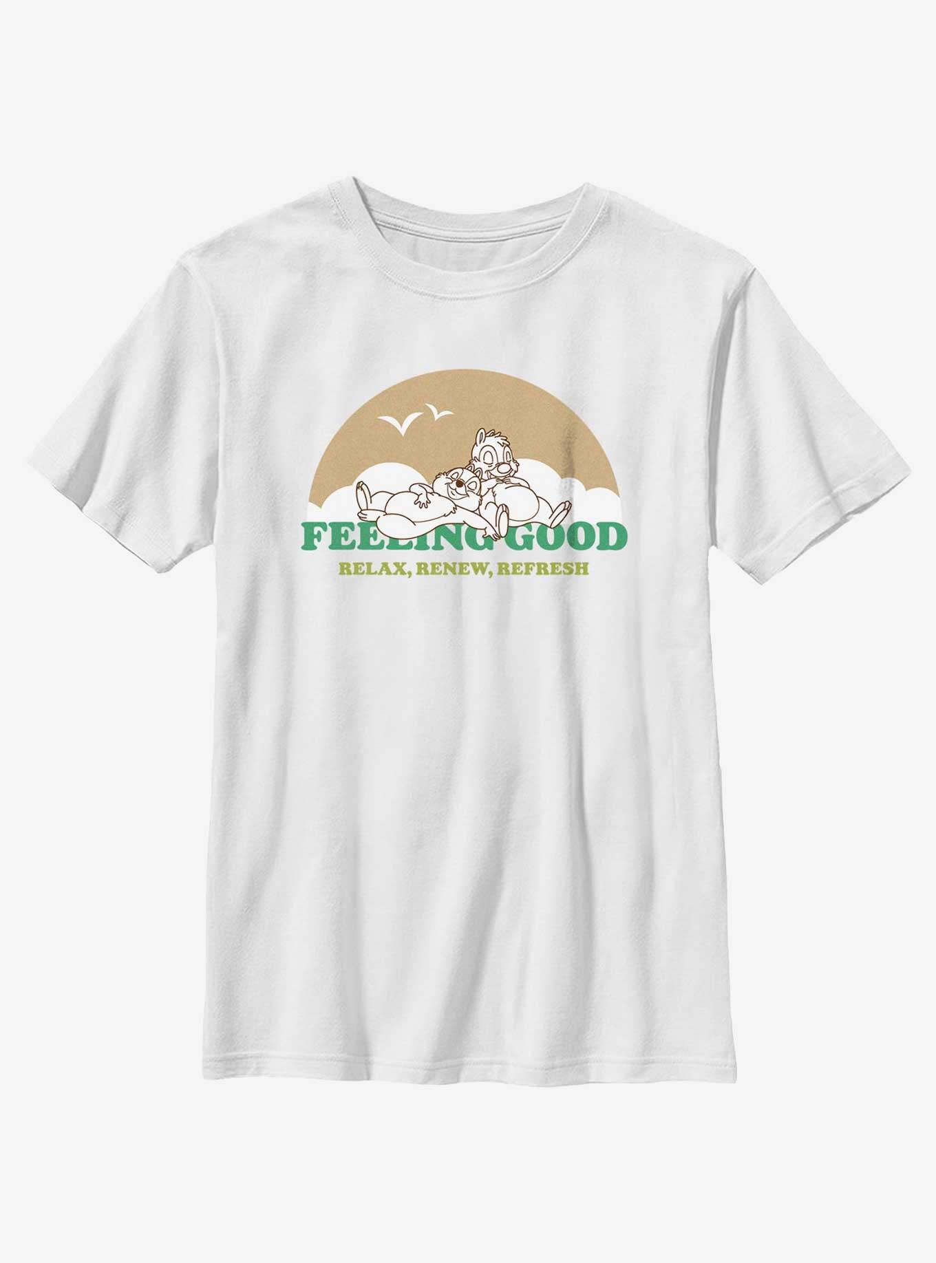 Disney Mickey Mouse Feeling Good Youth T-Shirt, WHITE, hi-res