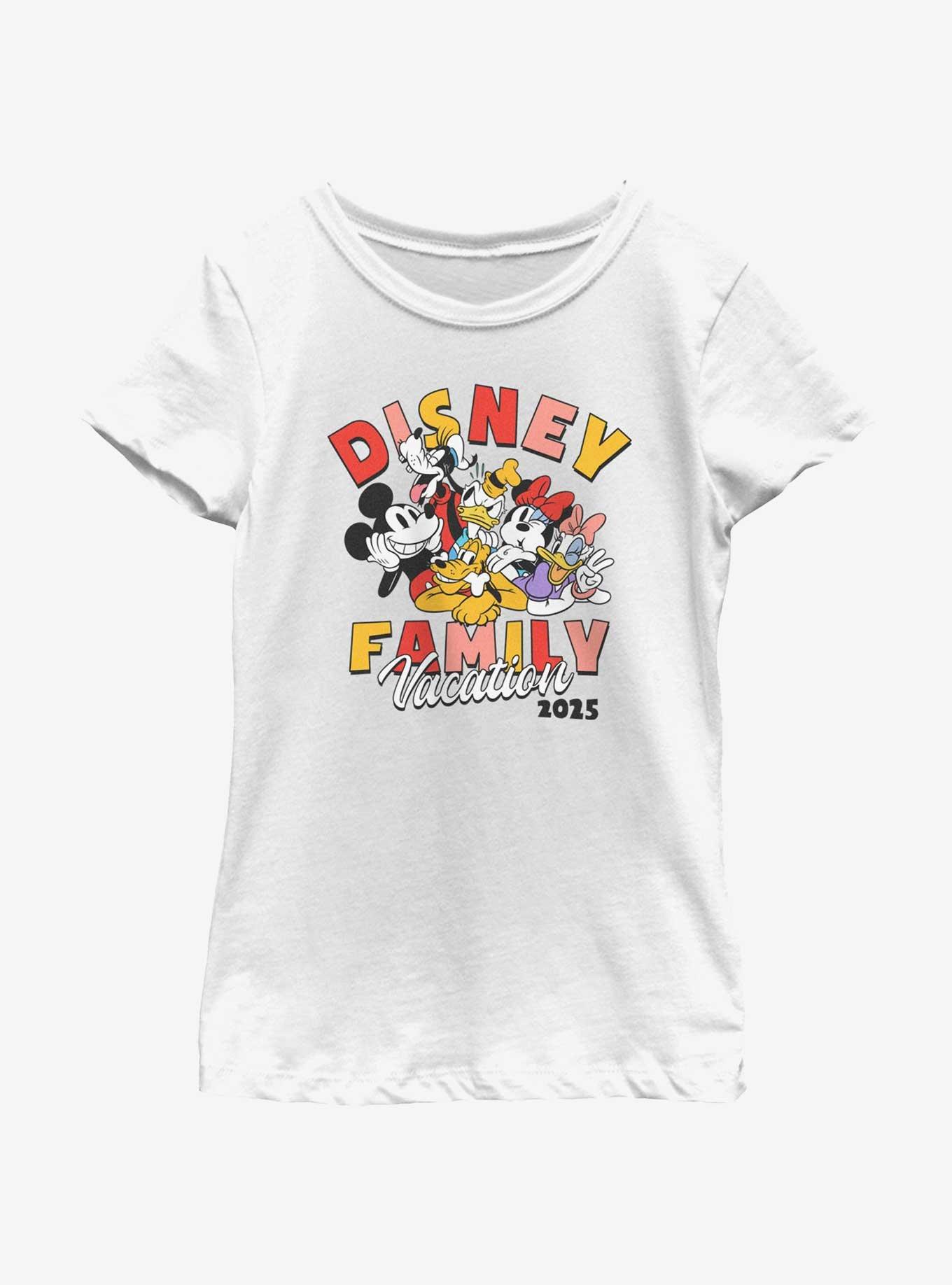 Disney Mickey Mouse Fam Vacay 2025 Youth Girls T-Shirt, , hi-res
