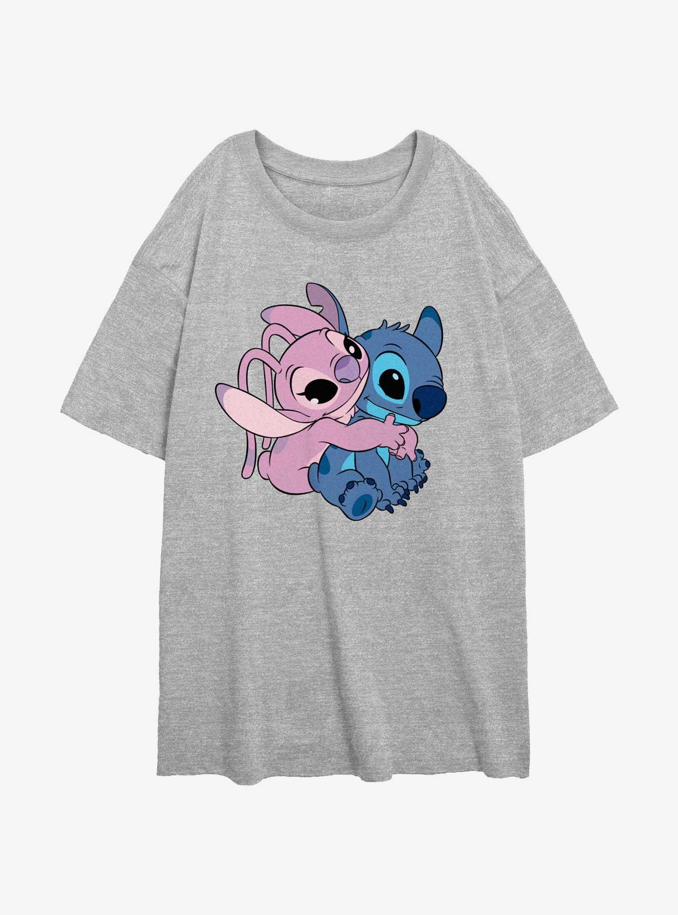 Disney Lilo & Stitch Stitch Angel Hug Womens Oversized T-Shirt, , hi-res