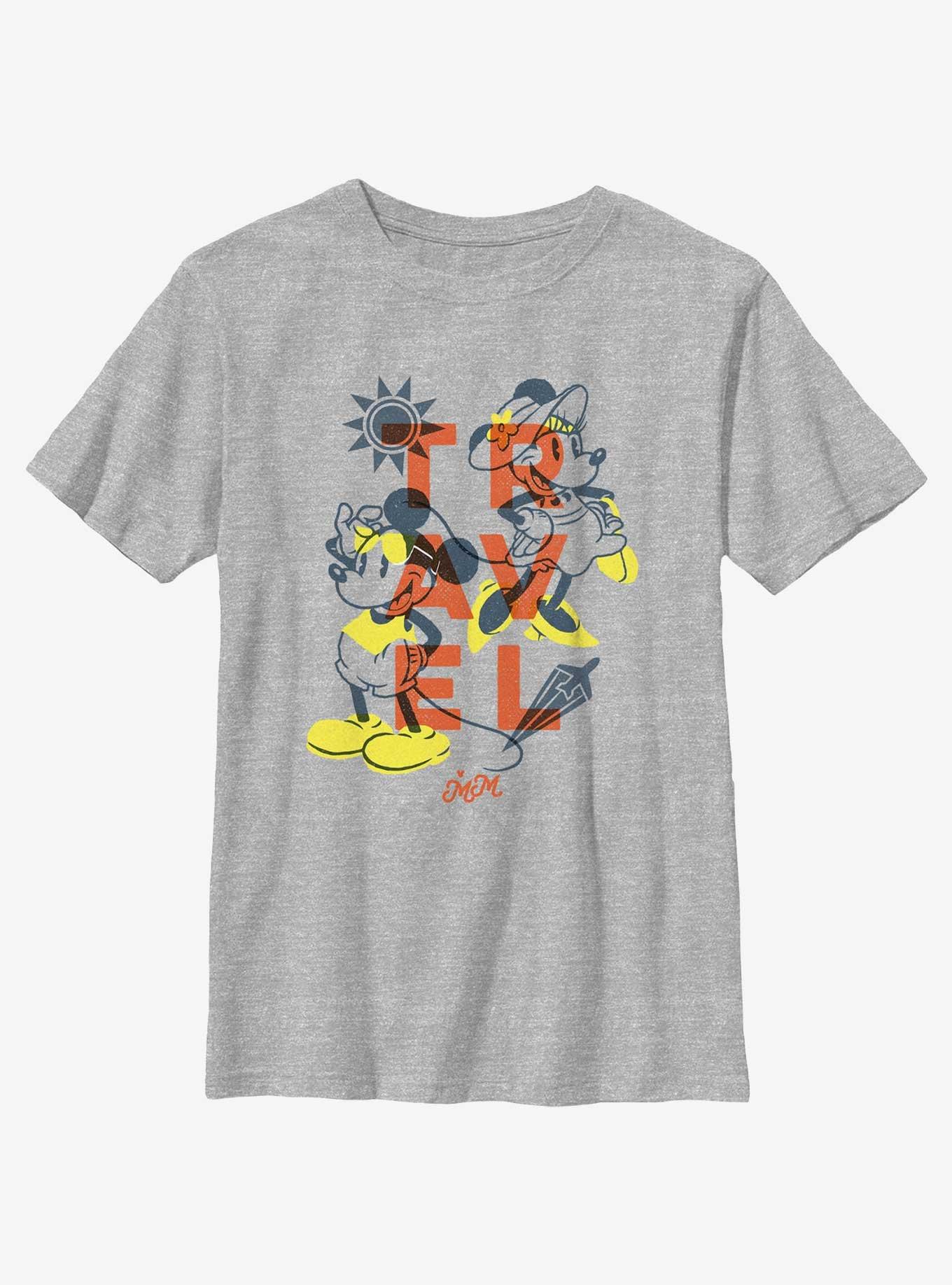 Disney Mickey Mouse With Minnie Travel Mood Youth T-Shirt, , hi-res