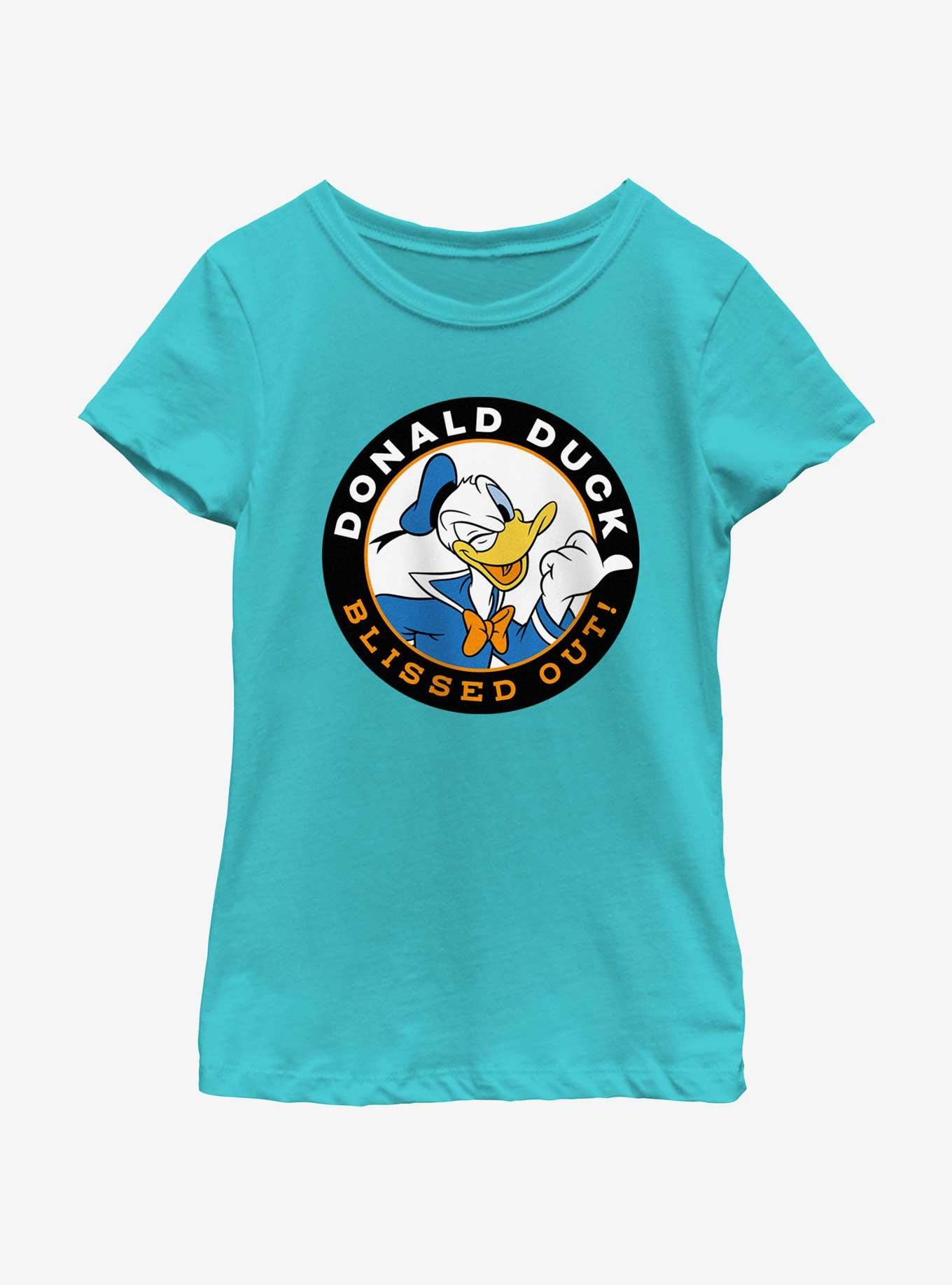 Disney Mickey Mouse Donald Duck Blissed Out Youth Girls T-Shirt, , hi-res