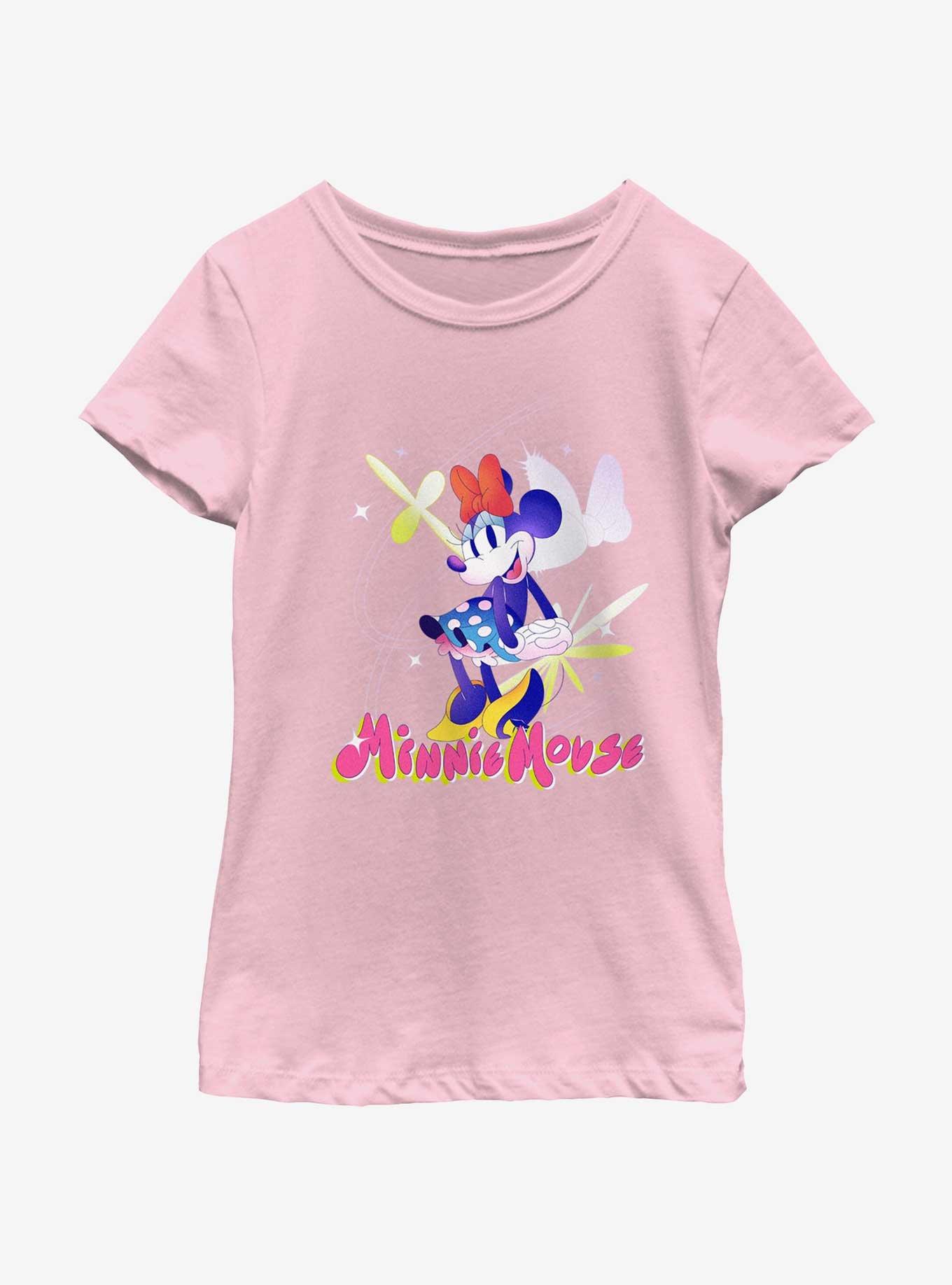 Disney Minnie Mouse Happy Pose Youth Girls T-Shirt, , hi-res