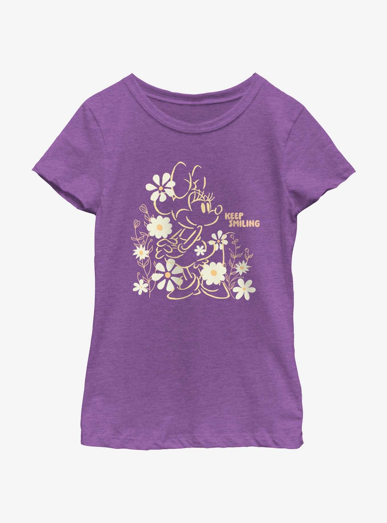 Disney Minnie Mouse Keep Smiling Youth Girls T-Shirt, , hi-res