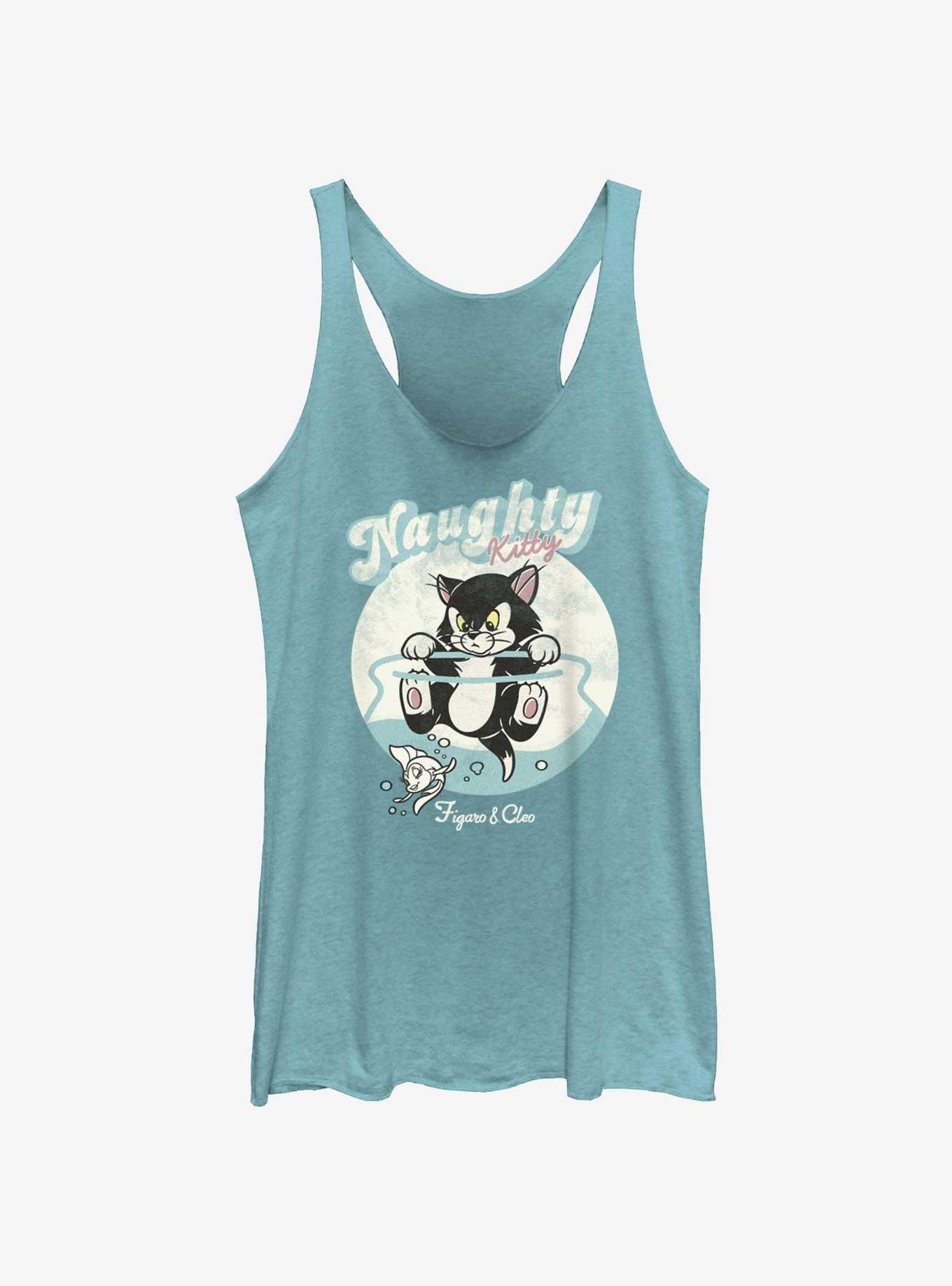 Disney Pinocchio Naughty Figaro & Cleo Womens Tank, , hi-res