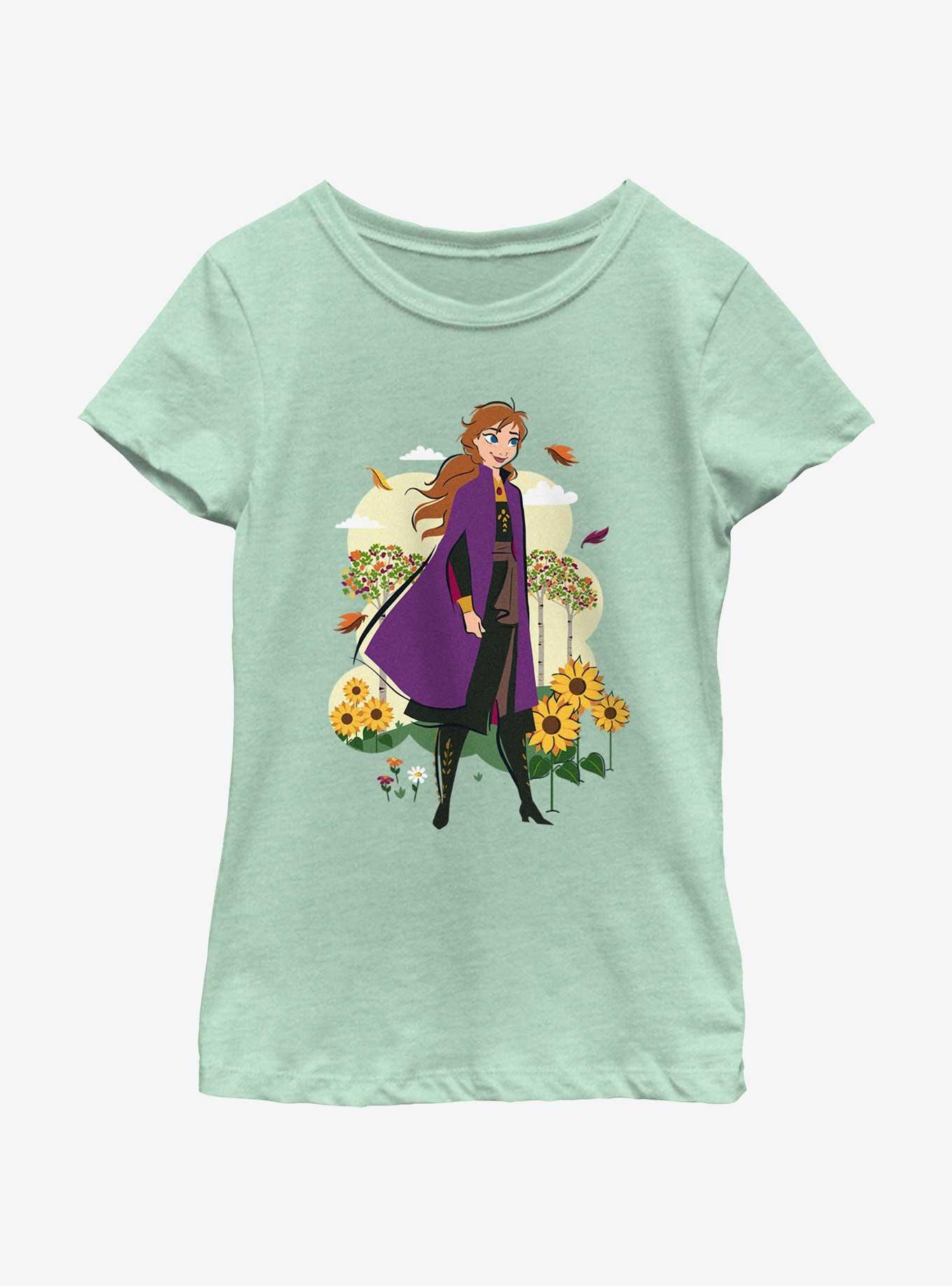 Disney Frozen Spring Anna Youth Girls T-Shirt, MINT, hi-res