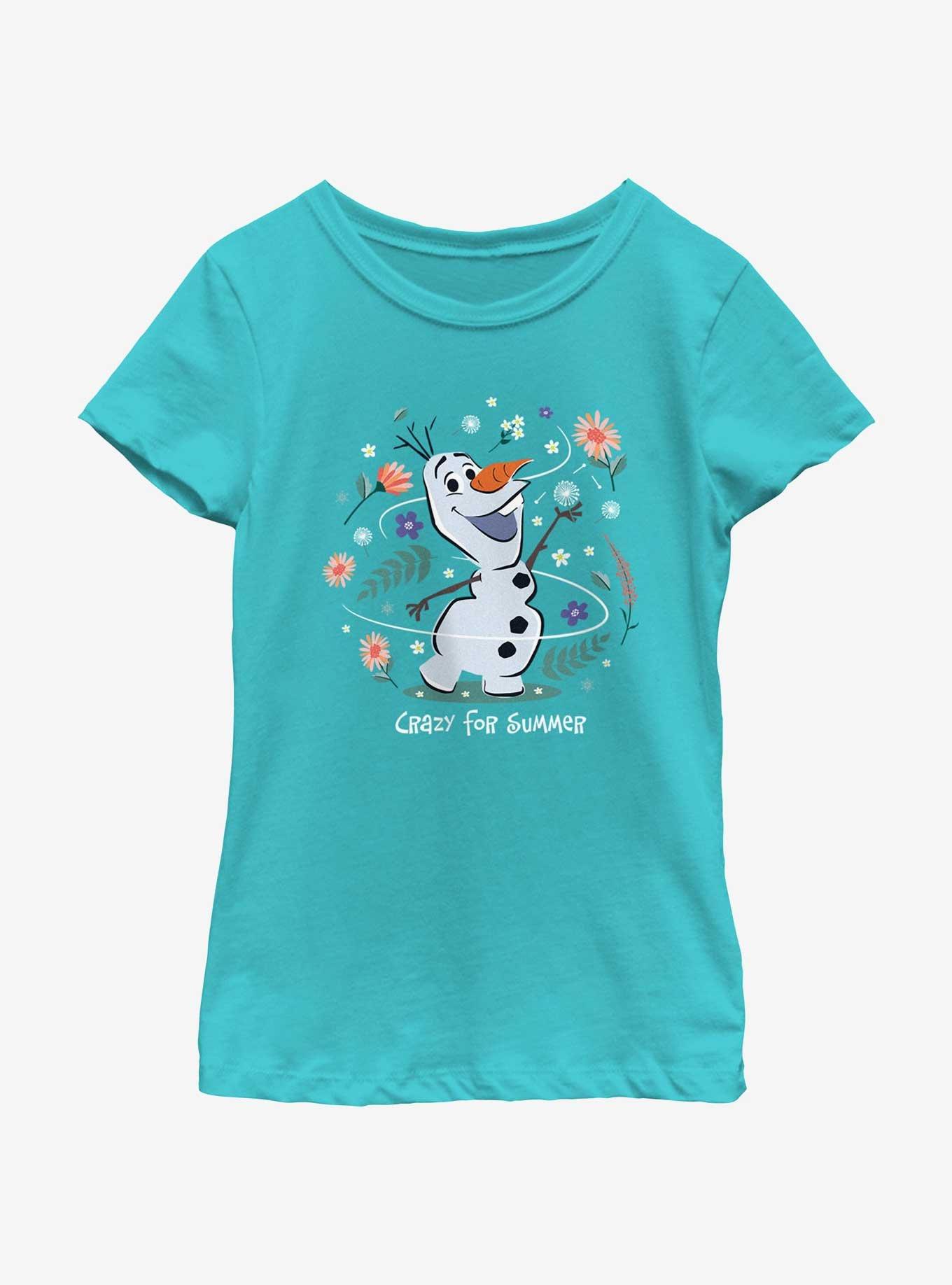 Disney Frozen Crazy For Summer Youth Girls T-Shirt, , hi-res