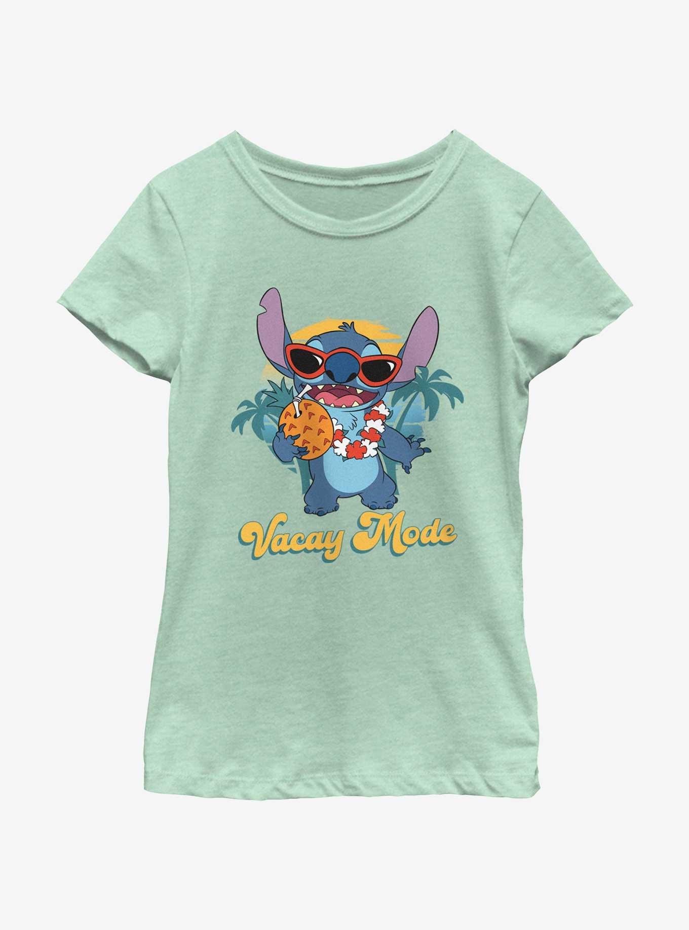 Disney Lilo & Stitch On Vacation Mode Youth Girls T-Shirt, , hi-res