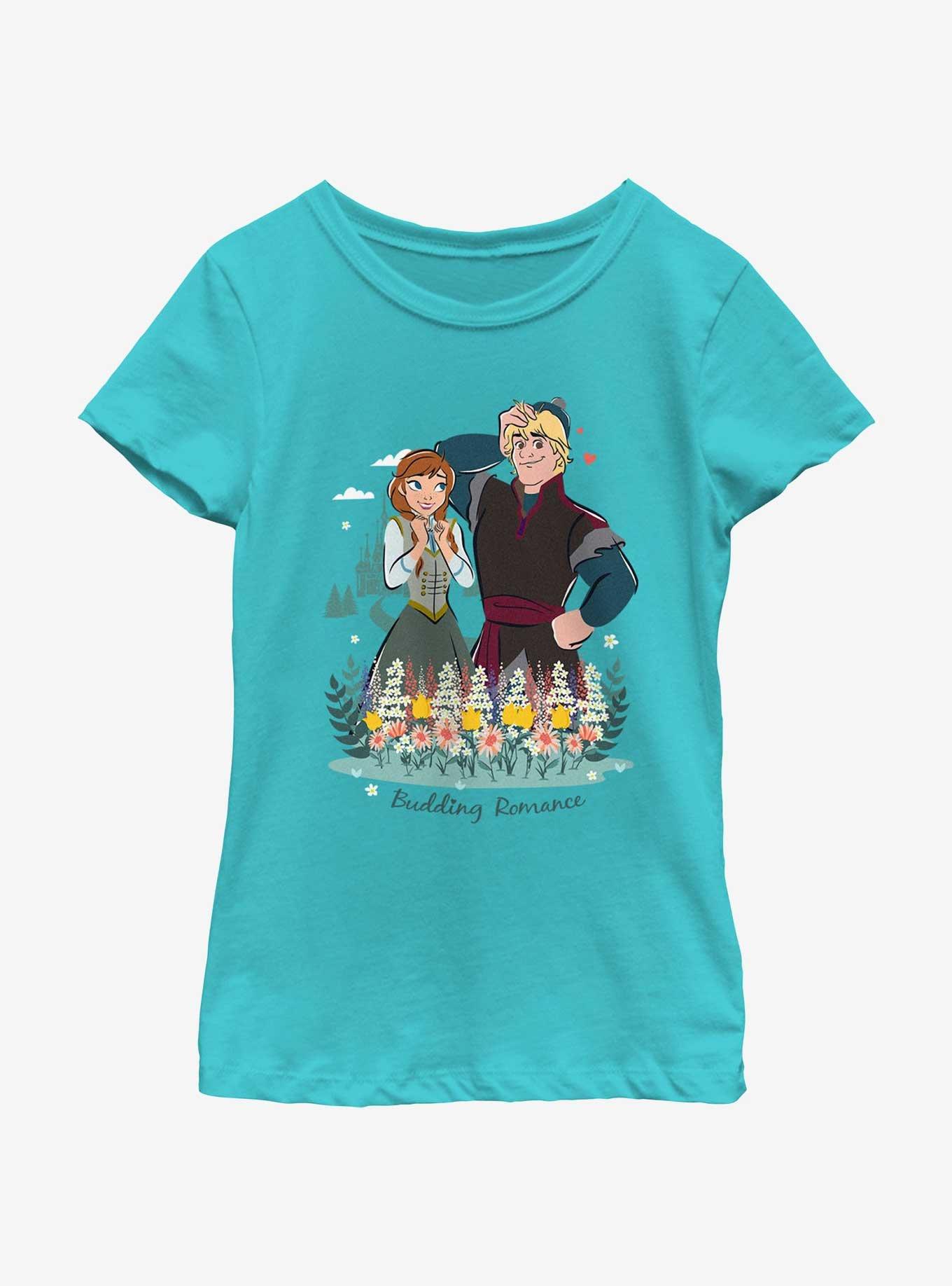 Disney Frozen Budding Romance Youth Girls T-Shirt, , hi-res