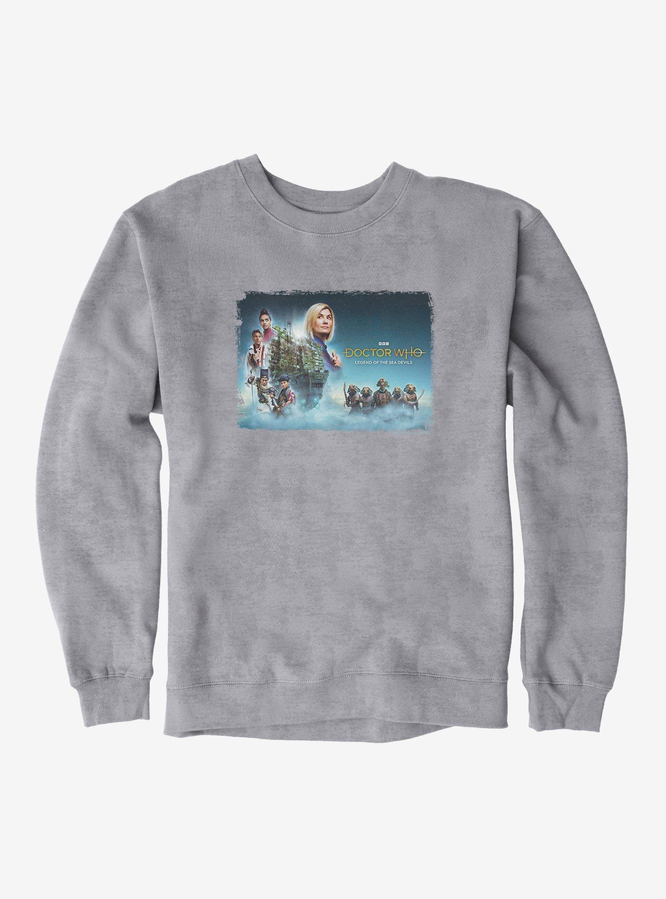 Doctor Who The Thirteenth Doctor Legend Of The Sea Devils Sweatshirt, SPORT GRAY, hi-res