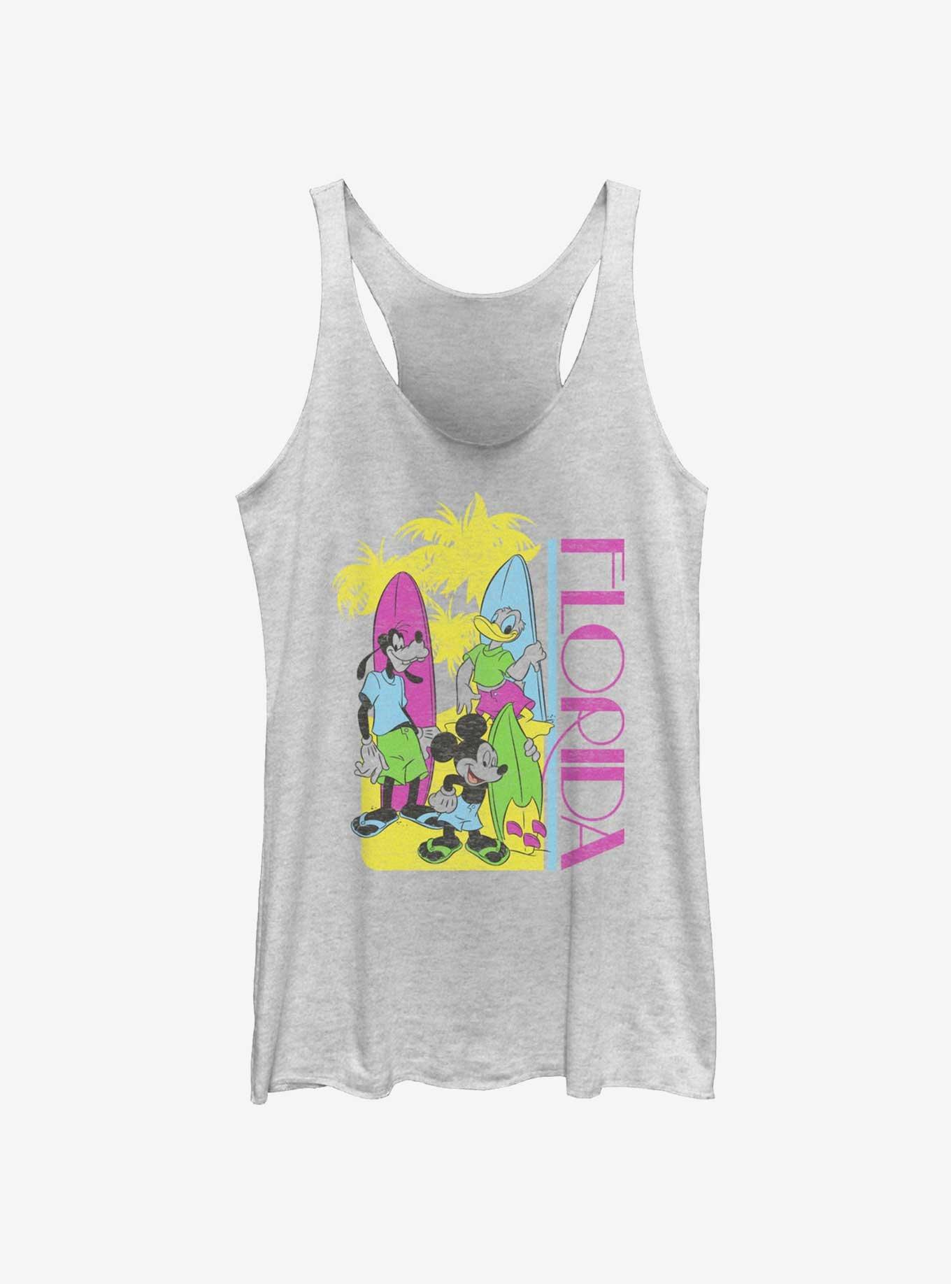 Disney Mickey Mouse Florida Vibes Womens Tank, WHITE HTR, hi-res
