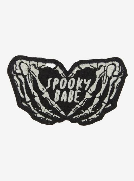 Spooky Babe Skeleton Patch | Hot Topic