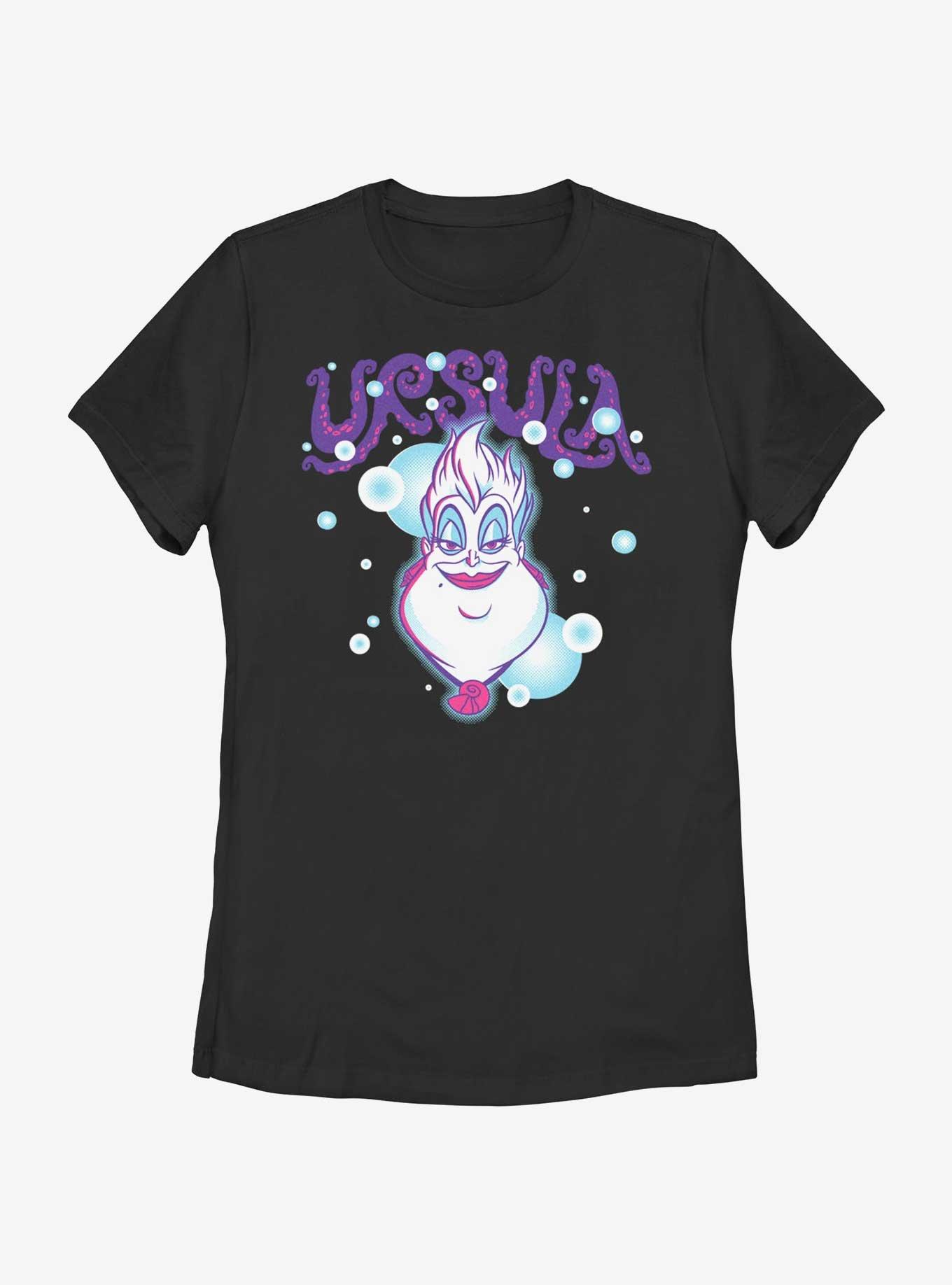 Disney Villains Ursula Big Smile Womens T-Shirt, BLACK, hi-res