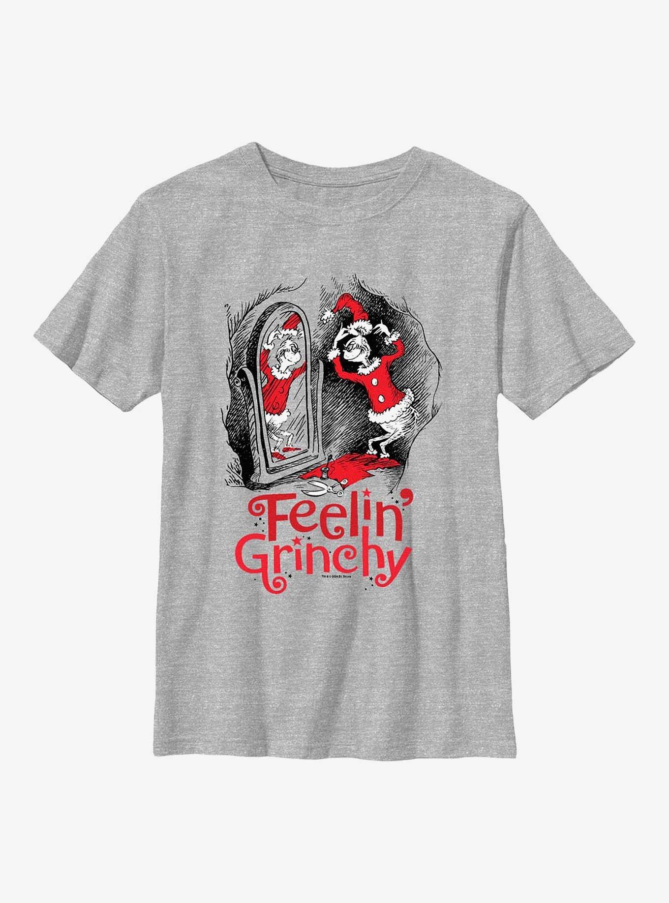 Dr Seuss Feelin Grinchy Youth T-Shirt, , hi-res