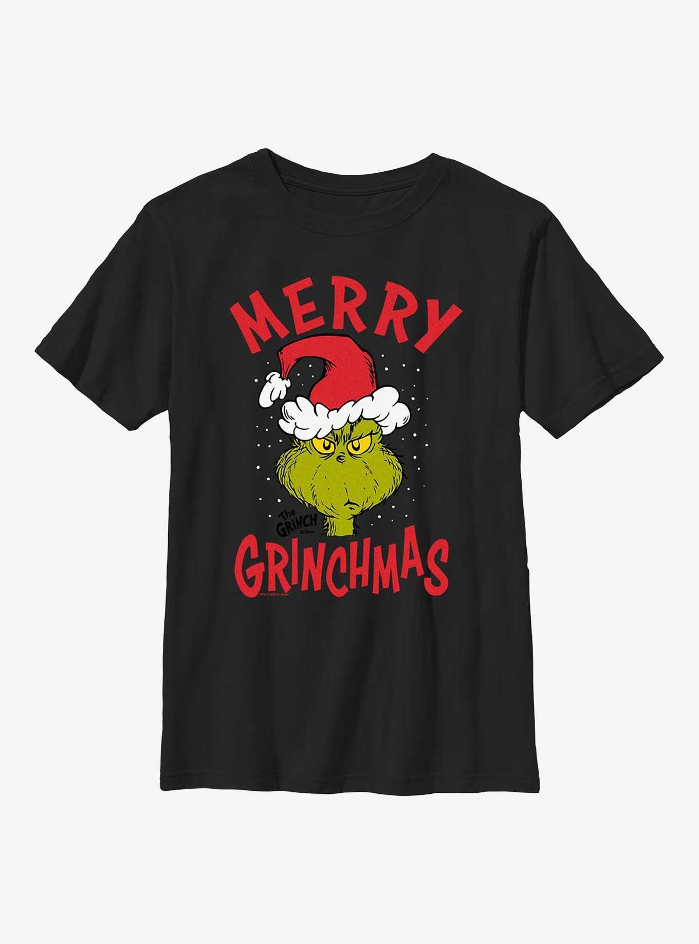 Dr Seuss Merry Grinchmas Youth T-Shirt, , hi-res