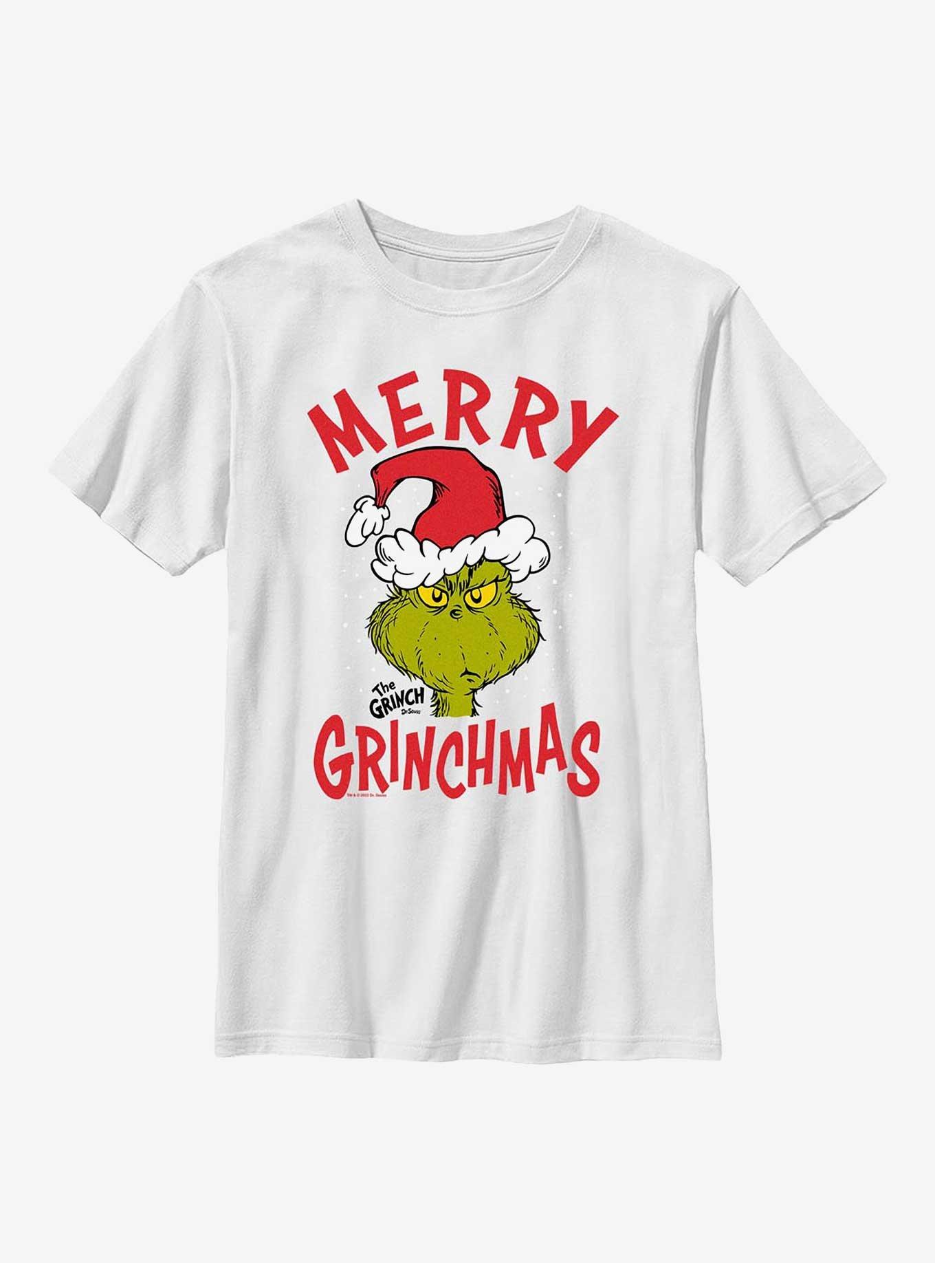 Dr Seuss Merry Grinchmas Youth T-Shirt, , hi-res