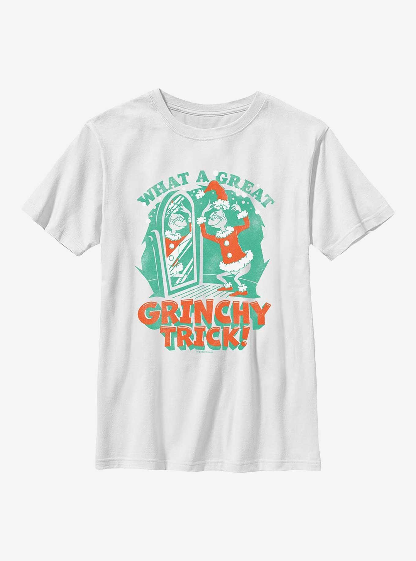 Dr Seuss Grinchy Trick Youth T-Shirt, , hi-res