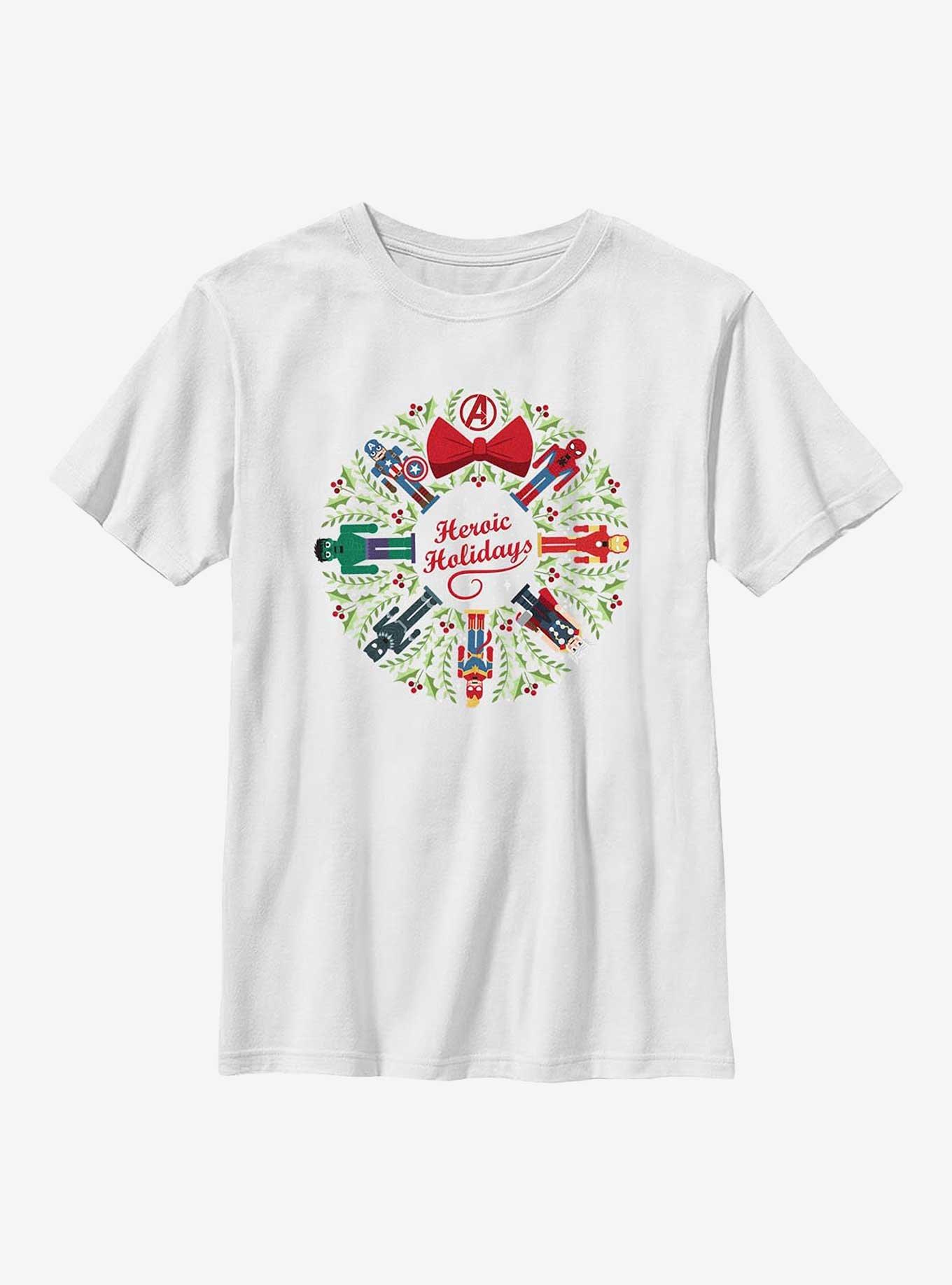 Marvel Heroic Holidays Avengers Youth T-Shirt, , hi-res