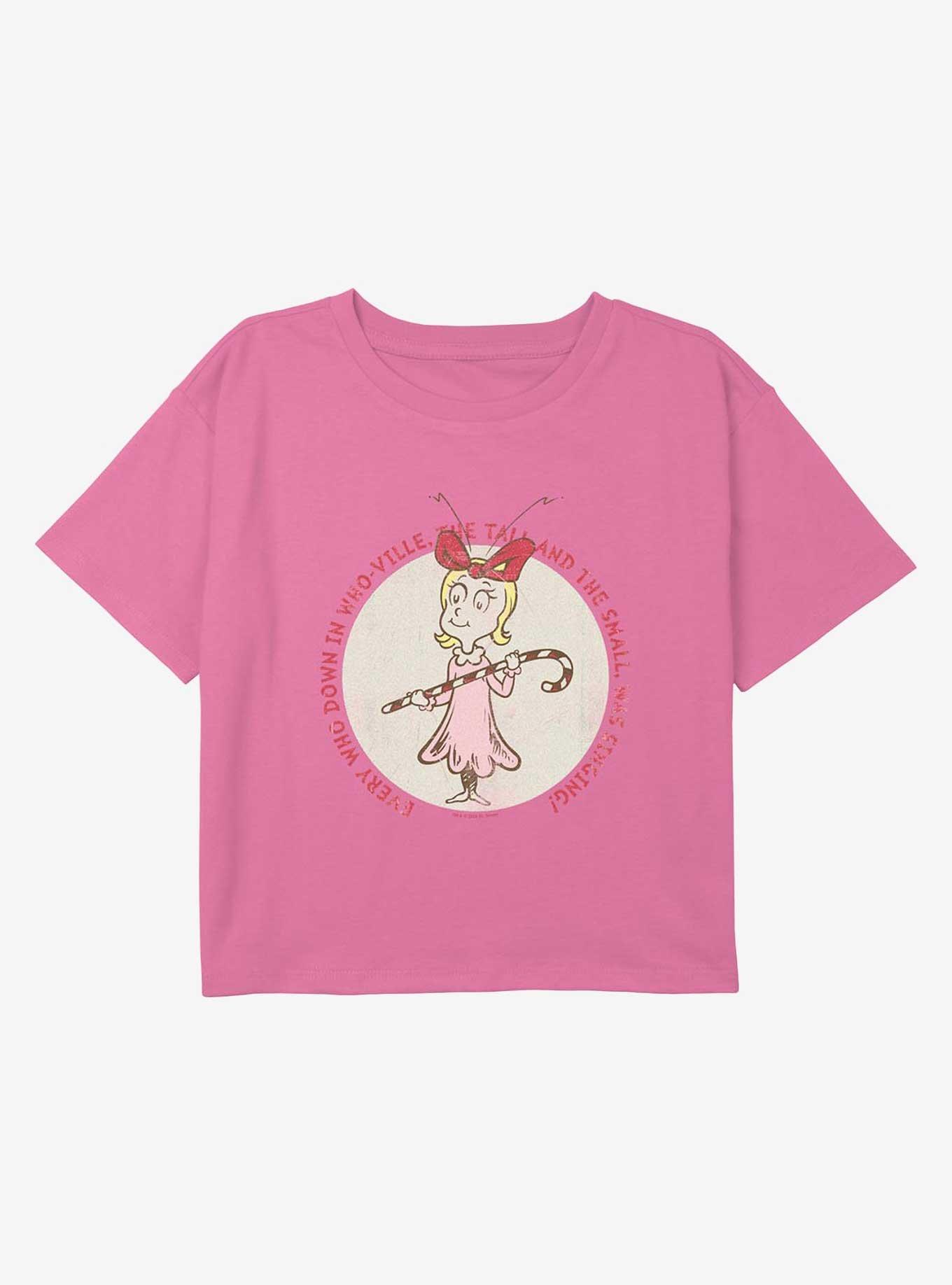 Dr Seuss Cindy Lou Who Youth Girls Boxy Crop T-Shirt, , hi-res