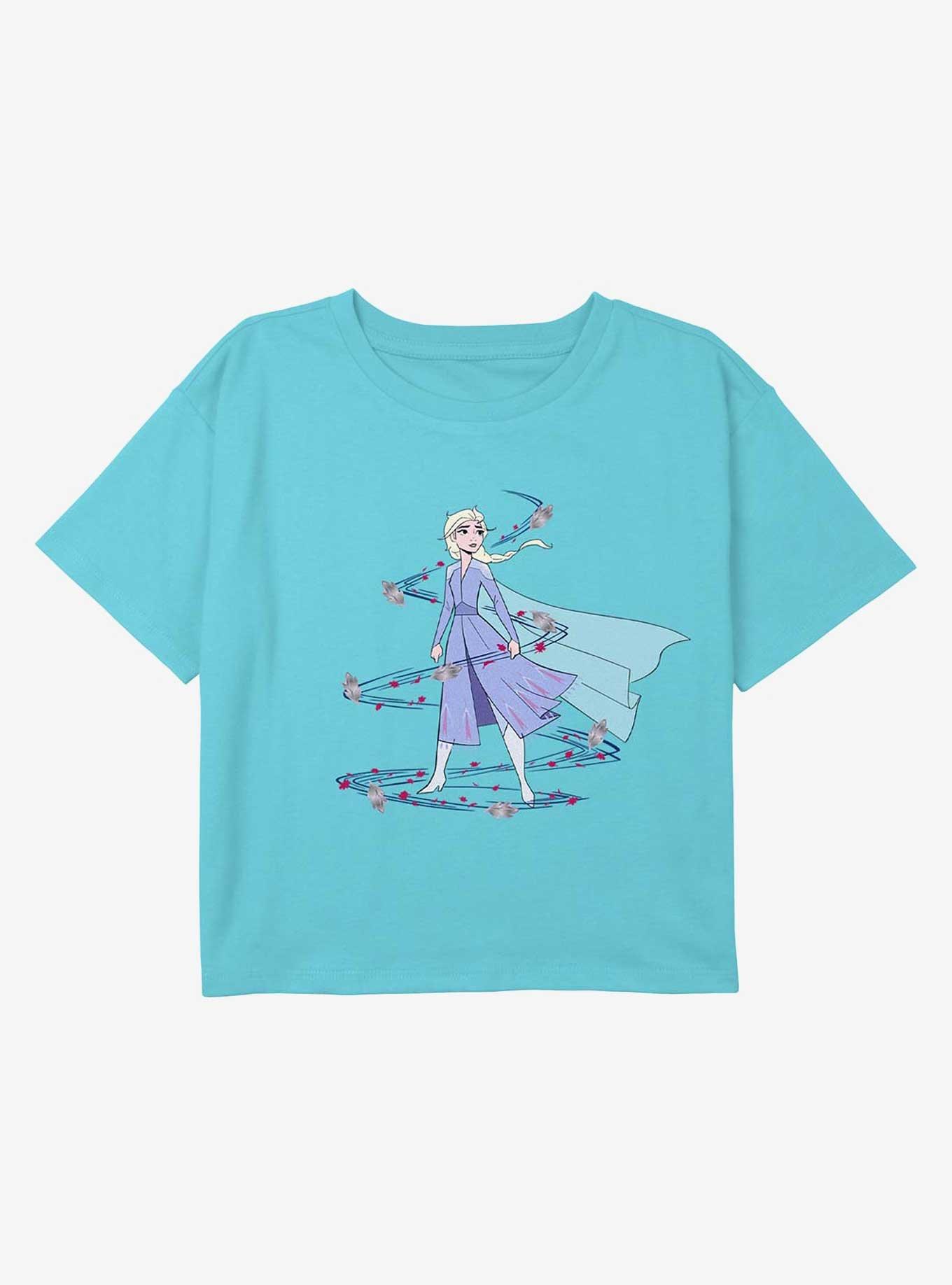 Frozen 2 Frozen Wind Youth Girls Boxy Crop T-Shirt, , hi-res