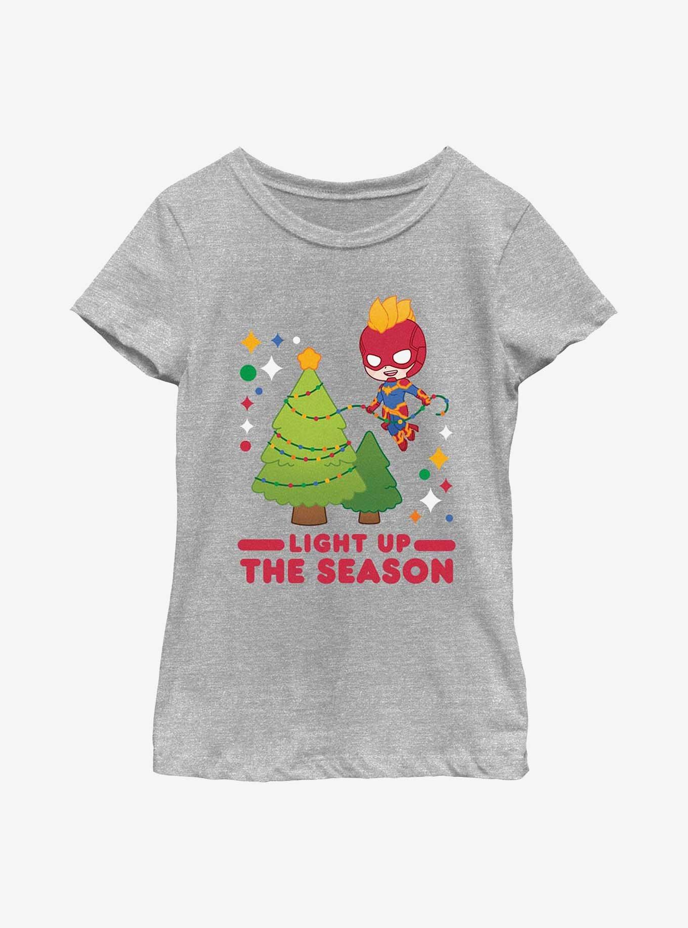 Marvel Light Up The Season Youth Girls T-Shirt, , hi-res