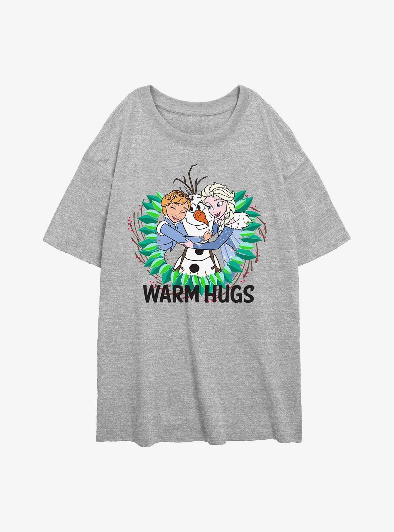 Frozen Warm Hugs Womens Oversized T-Shirt, , hi-res