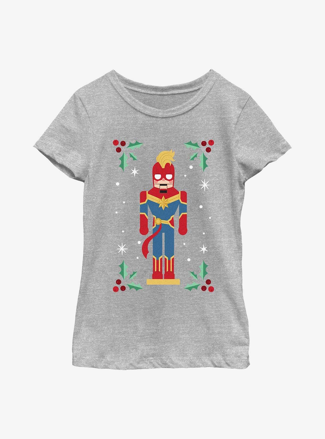 Marvel Captain Marvel Mistletoe Youth Girls T-Shirt, , hi-res