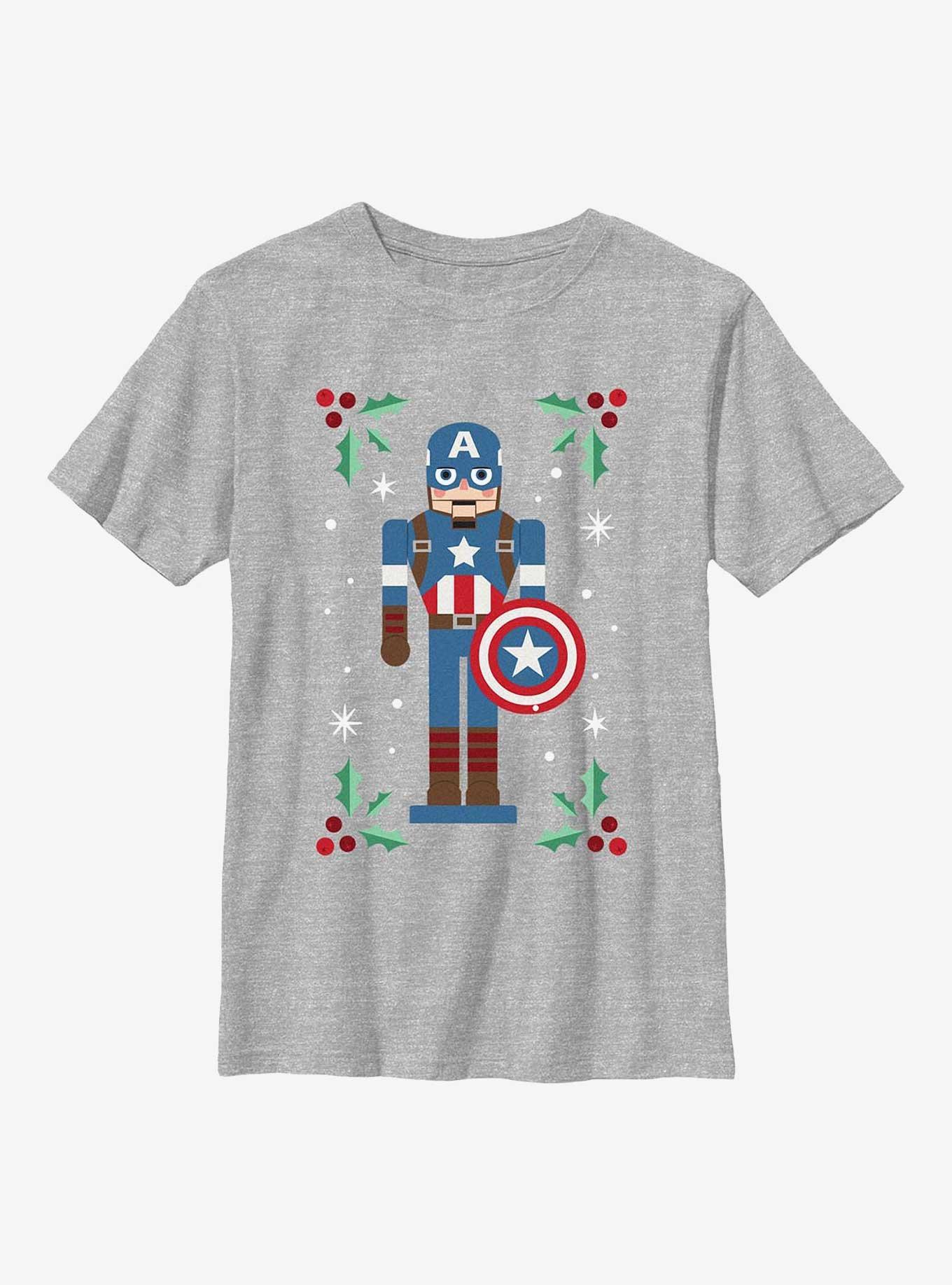 Marvel Captain America Mistletoe Youth T-Shirt, , hi-res